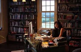 Again. Yes, again Maggie Stiefvater. Always Maggie. But also, yes again with the book shelves. And yes, again to the abundance of books. In my current project I often try to channel Maggie's ability to make the paranormal plausible, maybe begging and borrowing pieces of her office style will help. :)