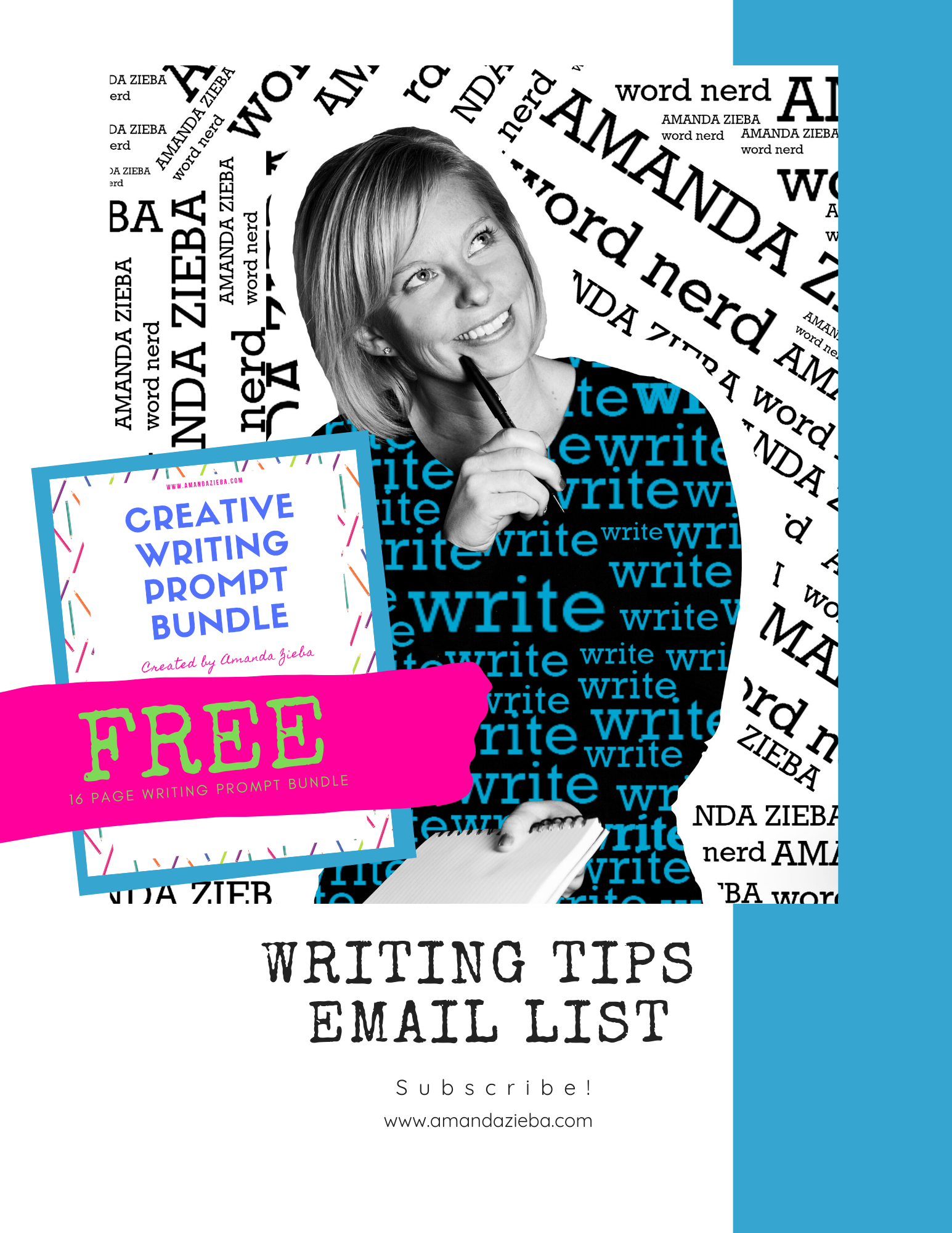 Amanda Zieba Writer Email List Sign Up