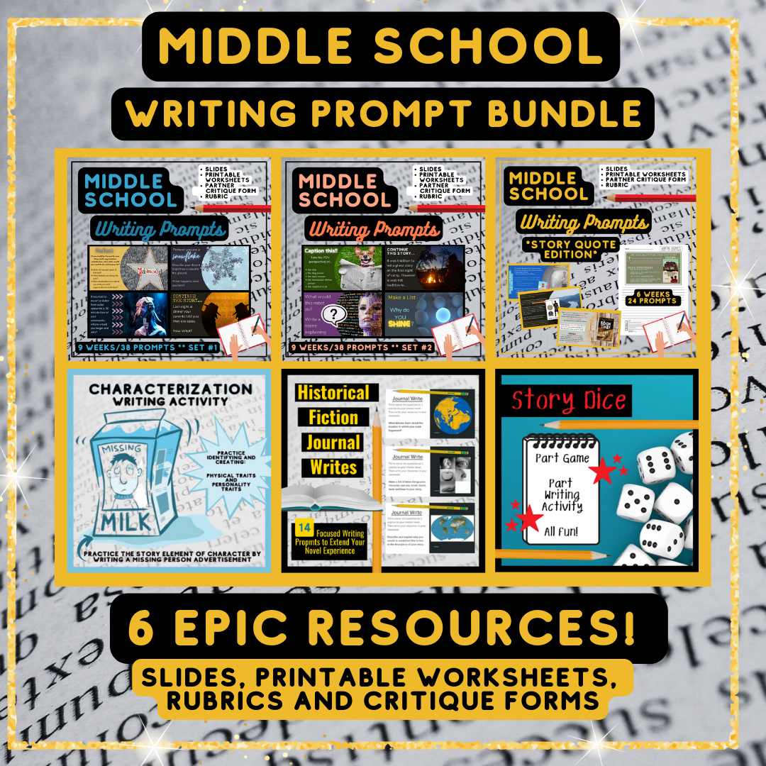 Writing Prompt Bundle for Middle Schoolers