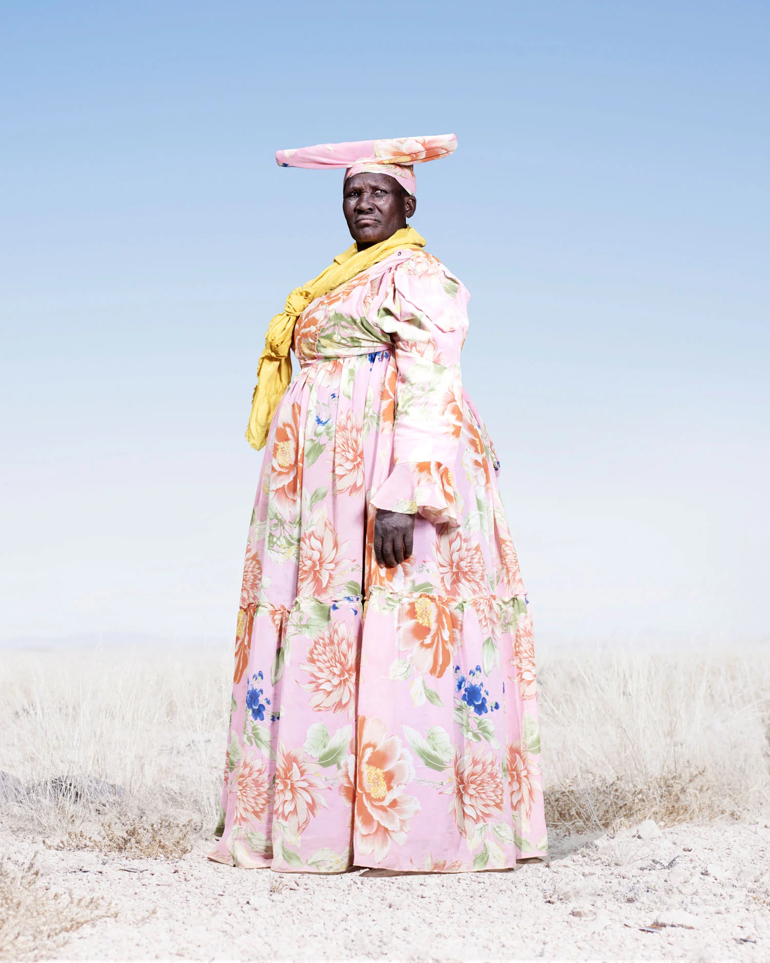 Herero Woman In Pink And Pattern Dress (2012)