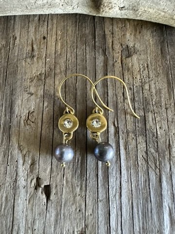 CRYSTAL Pearl Drop Earrings