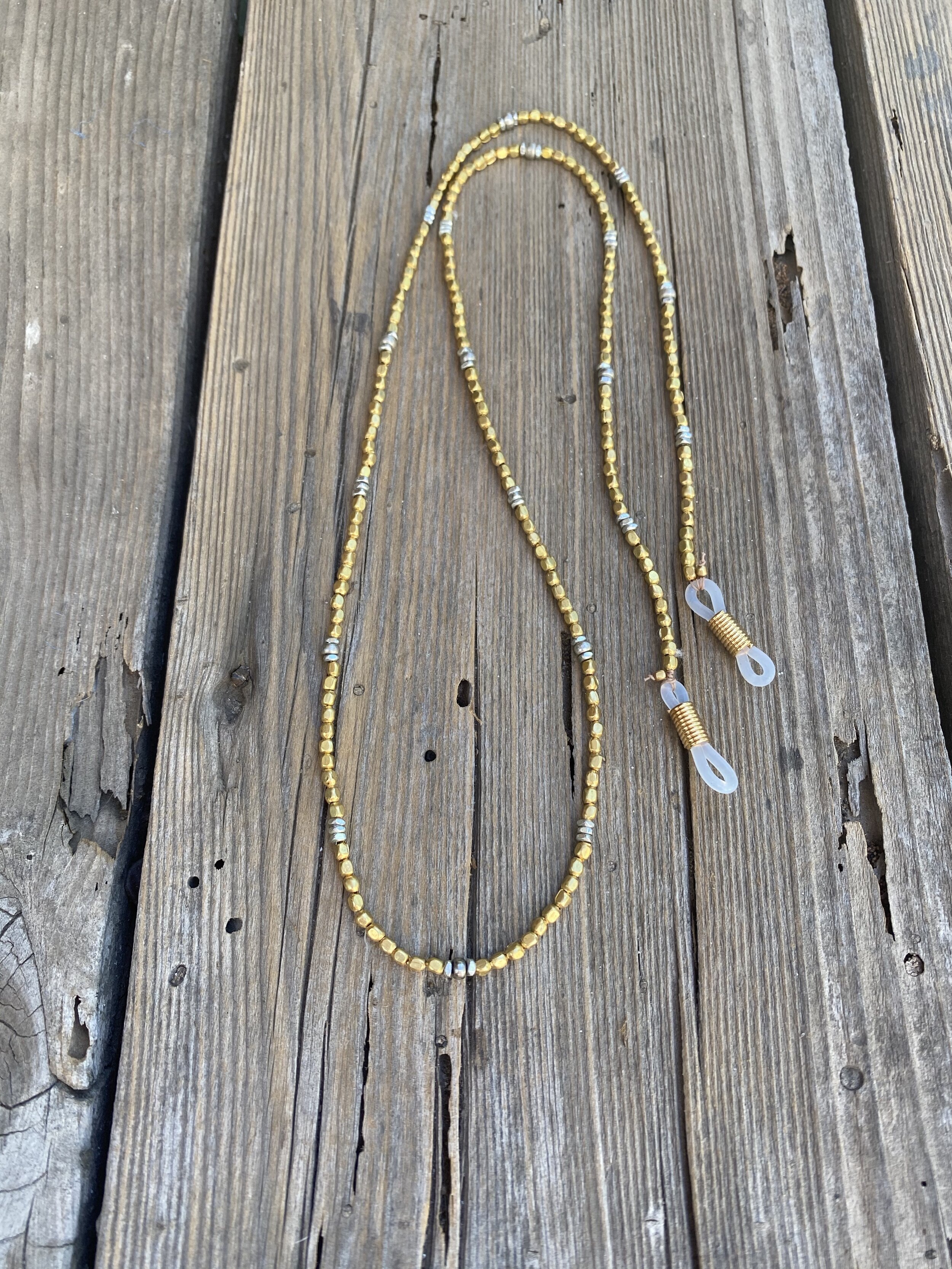 Silver &amp; Brass Eye Glass Chain