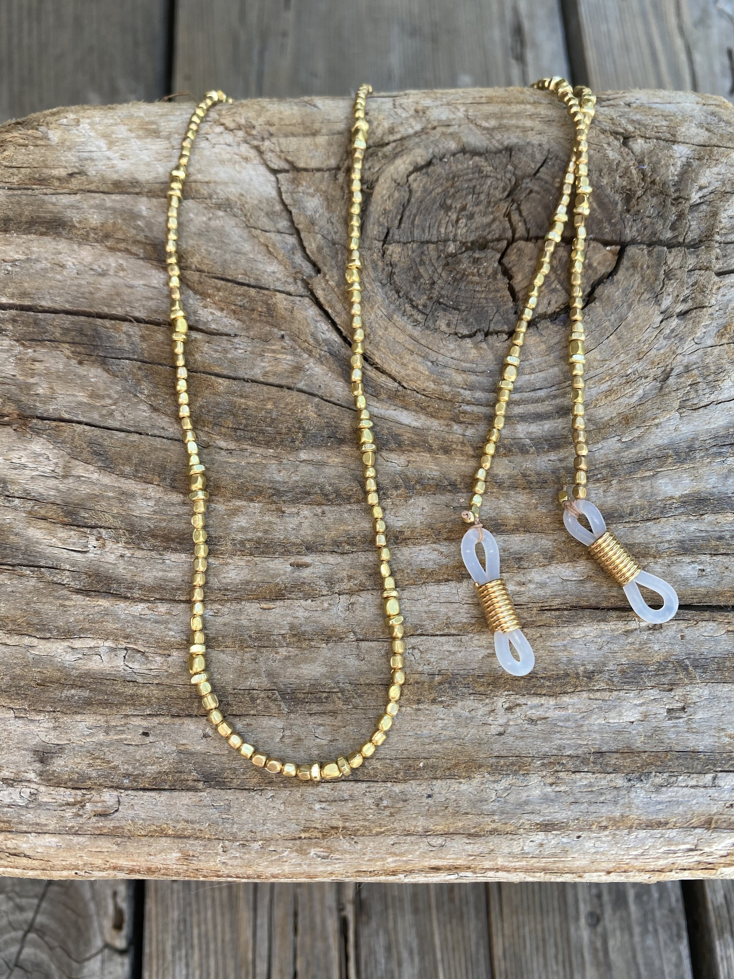 Brass Beaded Eye Glass Chain