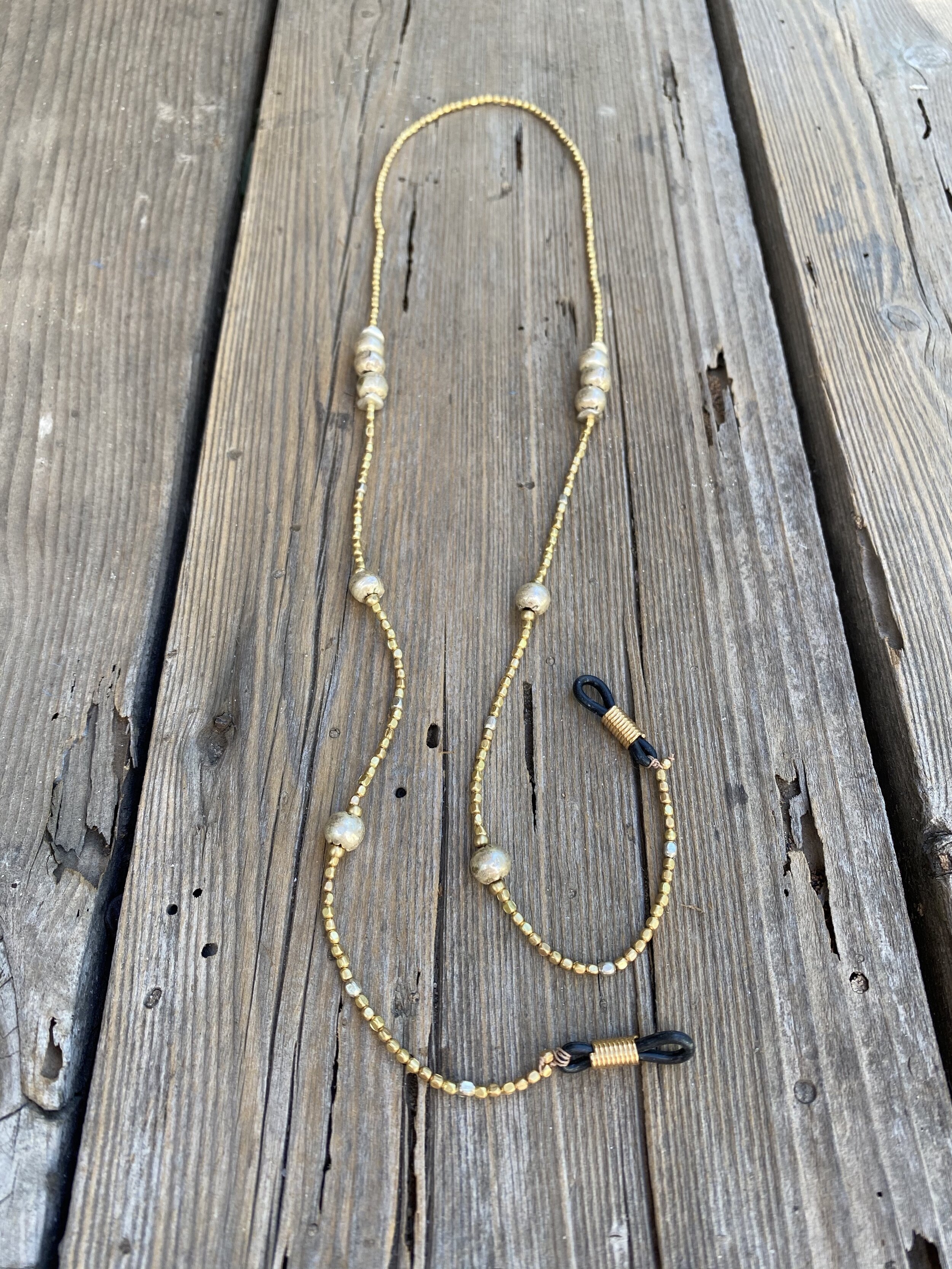 Silver &amp; Brass Eye Glass Chain