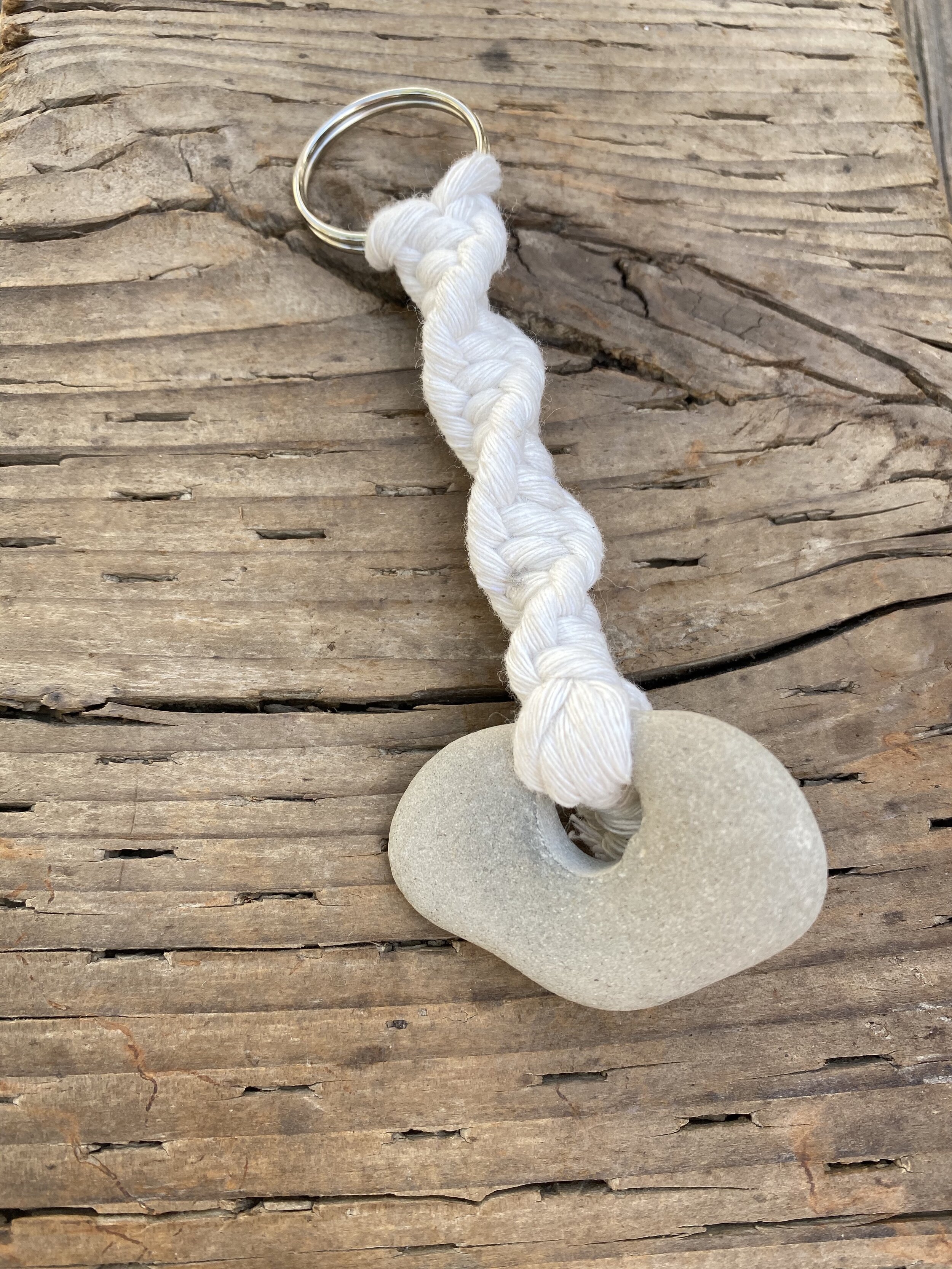 STONE Beach Rock Keychain