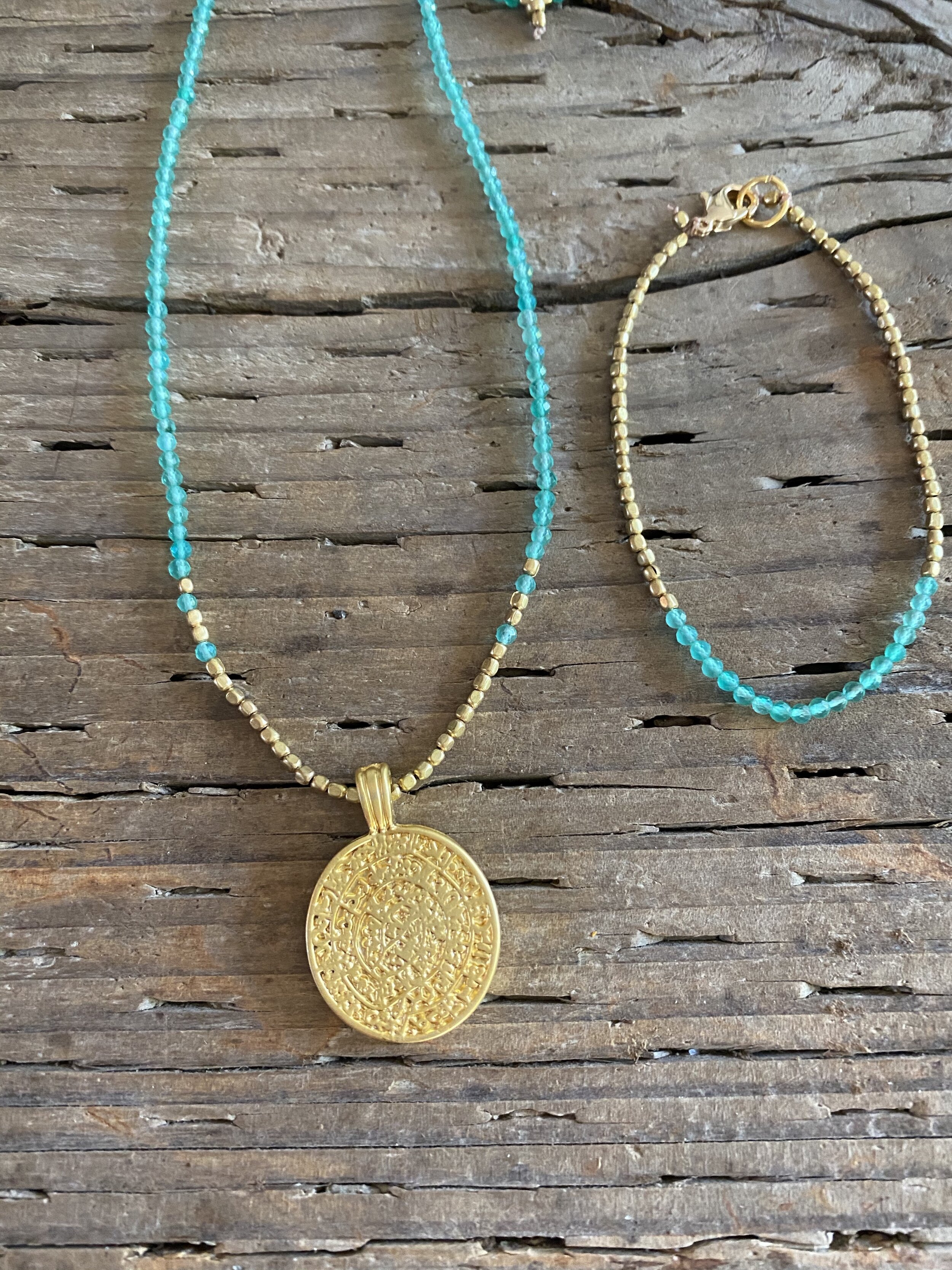 EARTH Long Necklace &amp; Bracelet Set