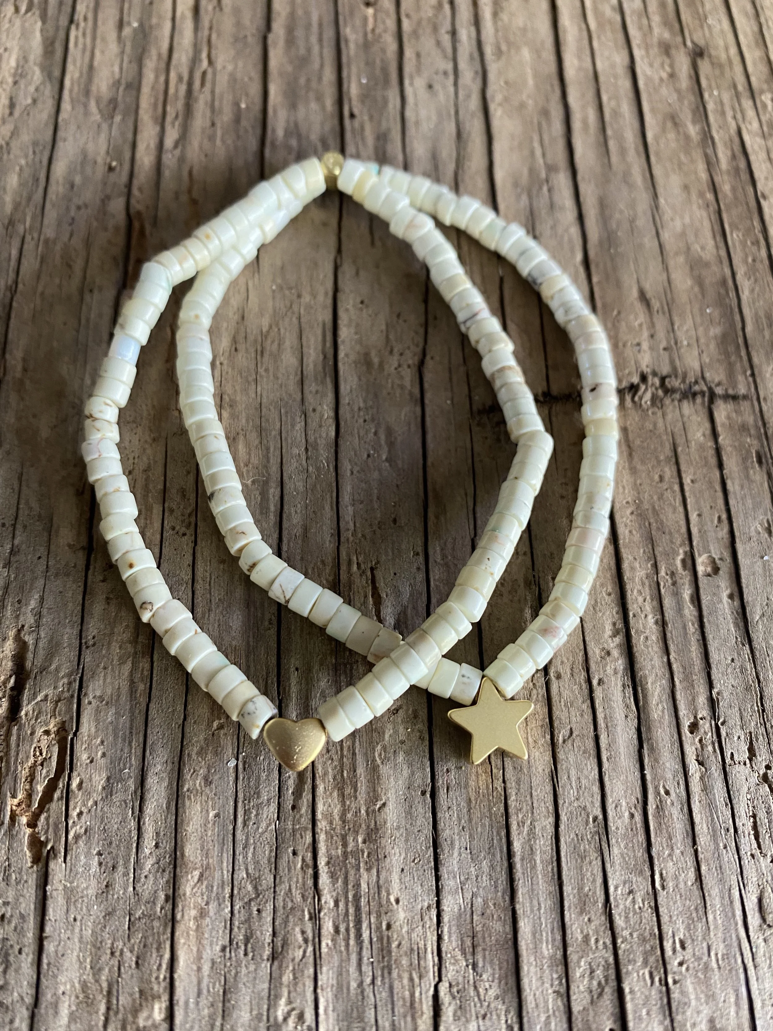 HEISHI Turquoise Star/ Heart Bracelets