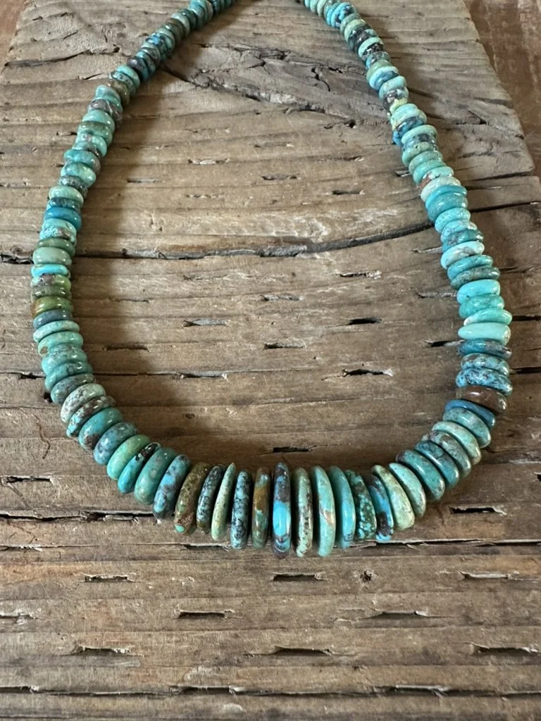 TURQUOISE Large Turquoise Tiered Necklace