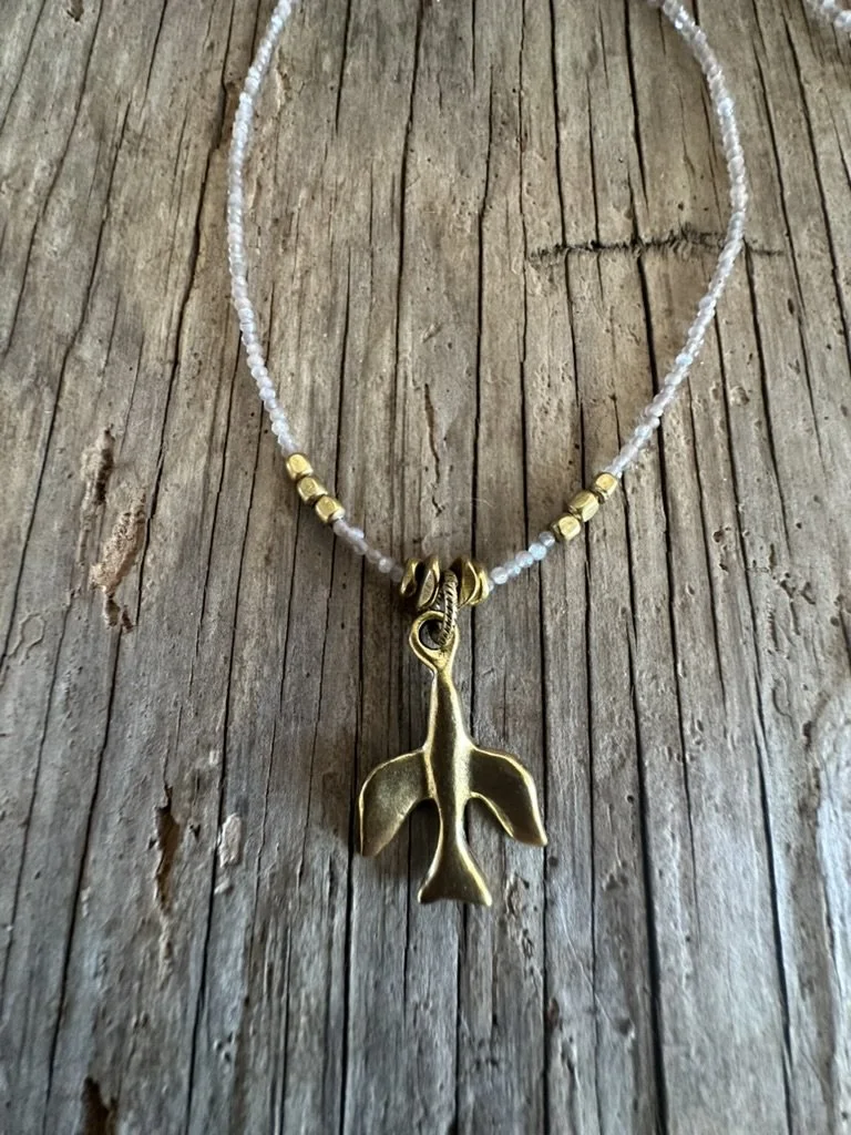 CHOCOLATE Dove Drop Necklace