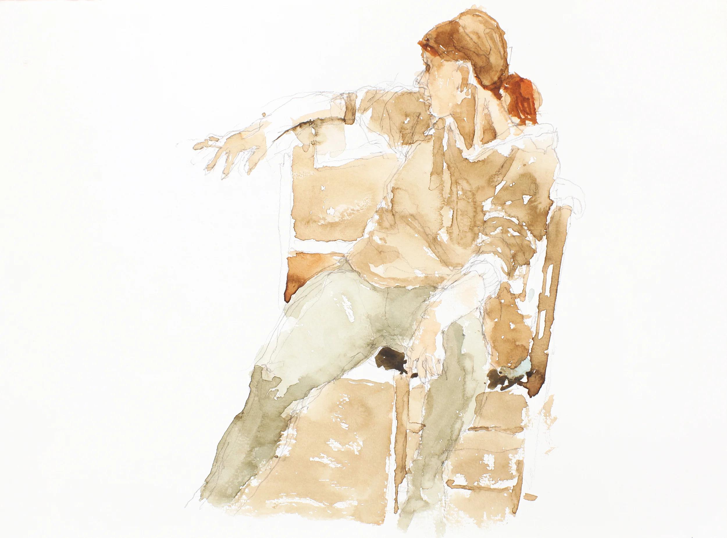 Girl with Raised Arm
