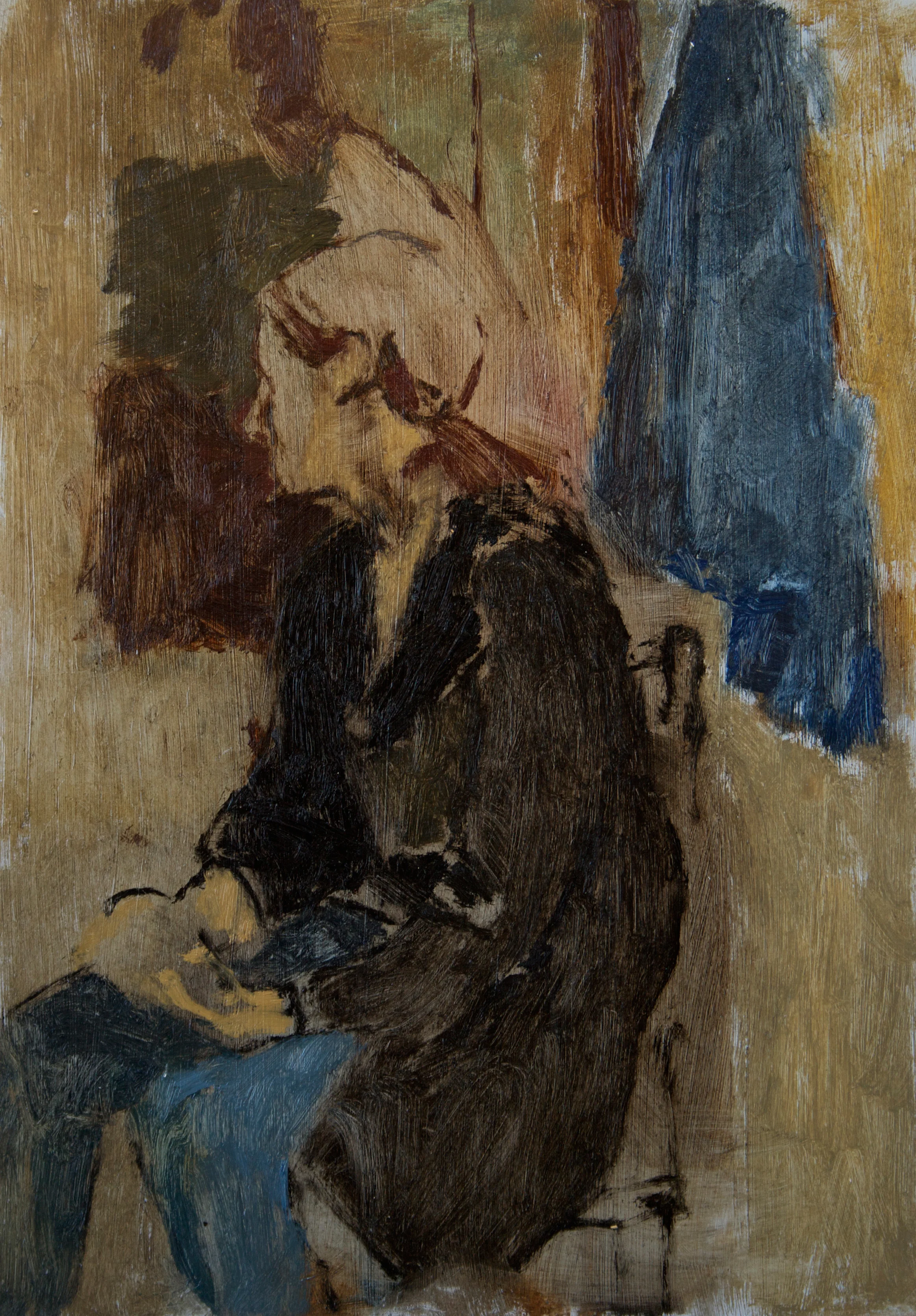 Figure in Black Coat