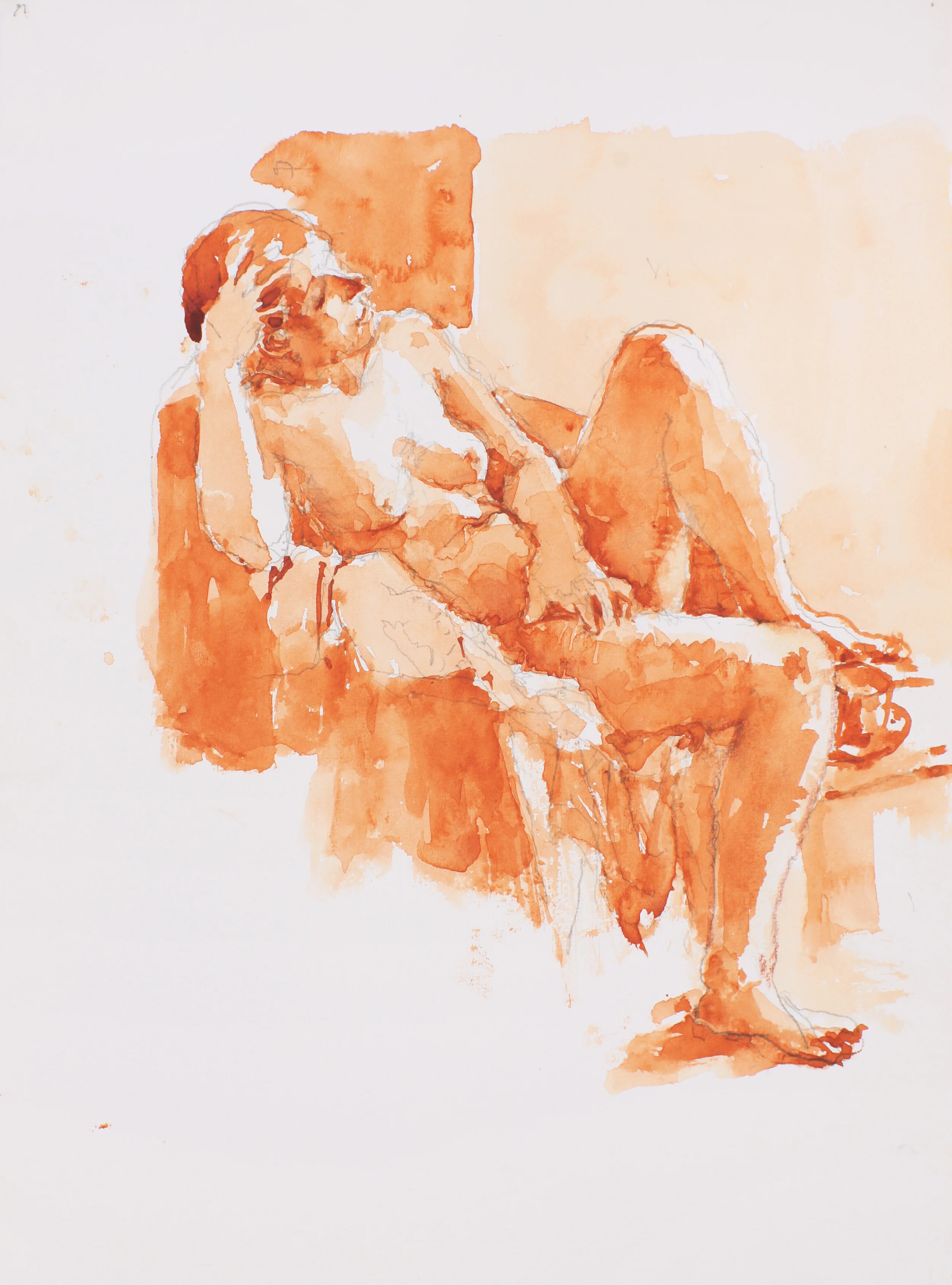 Seated Nude in Contraposto