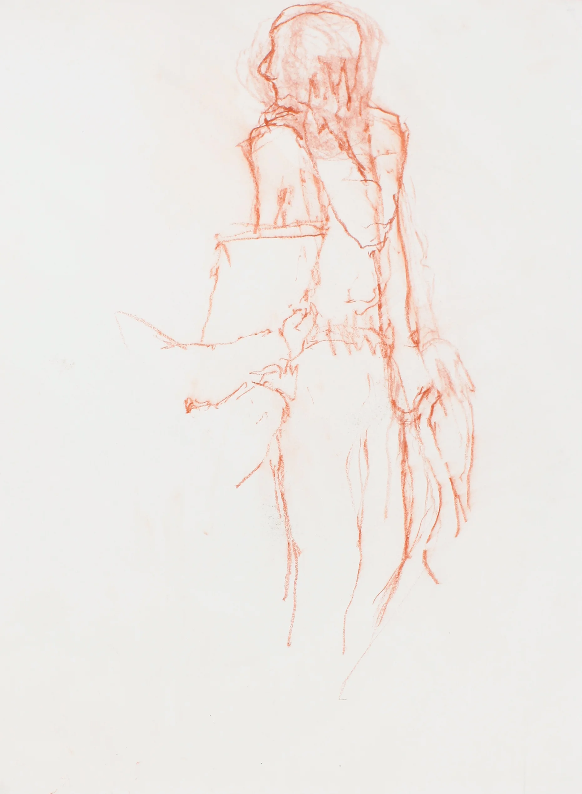 Standing Figure with Second Figure Holding Object Figure
