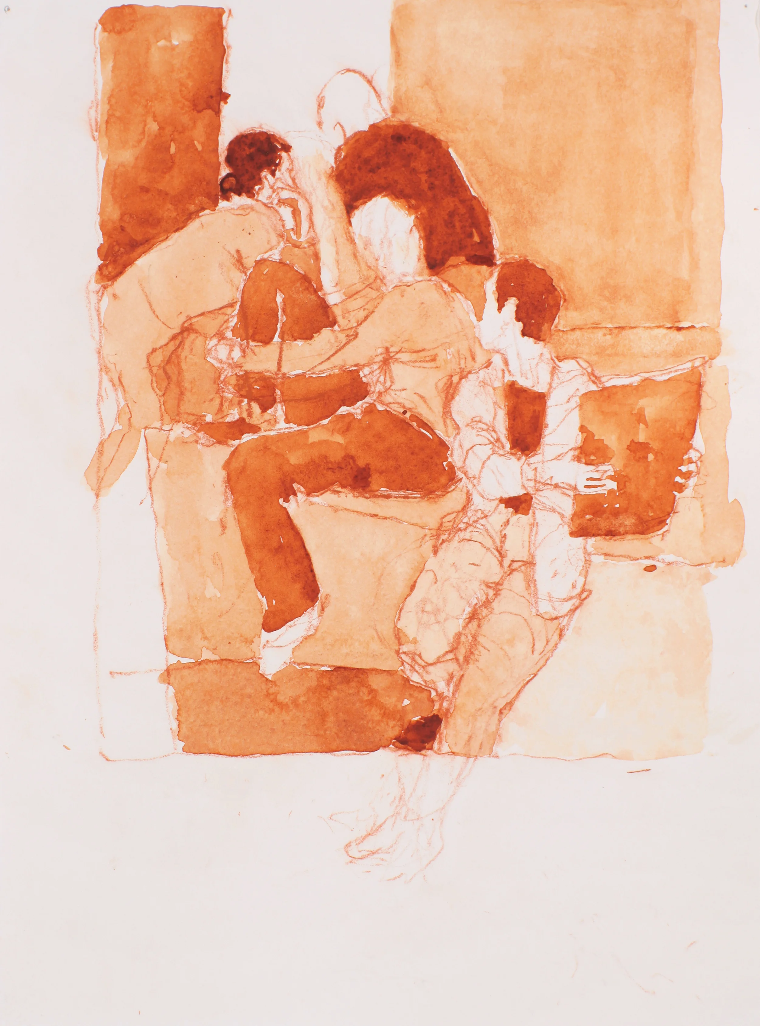 Group of Four Seated Figures