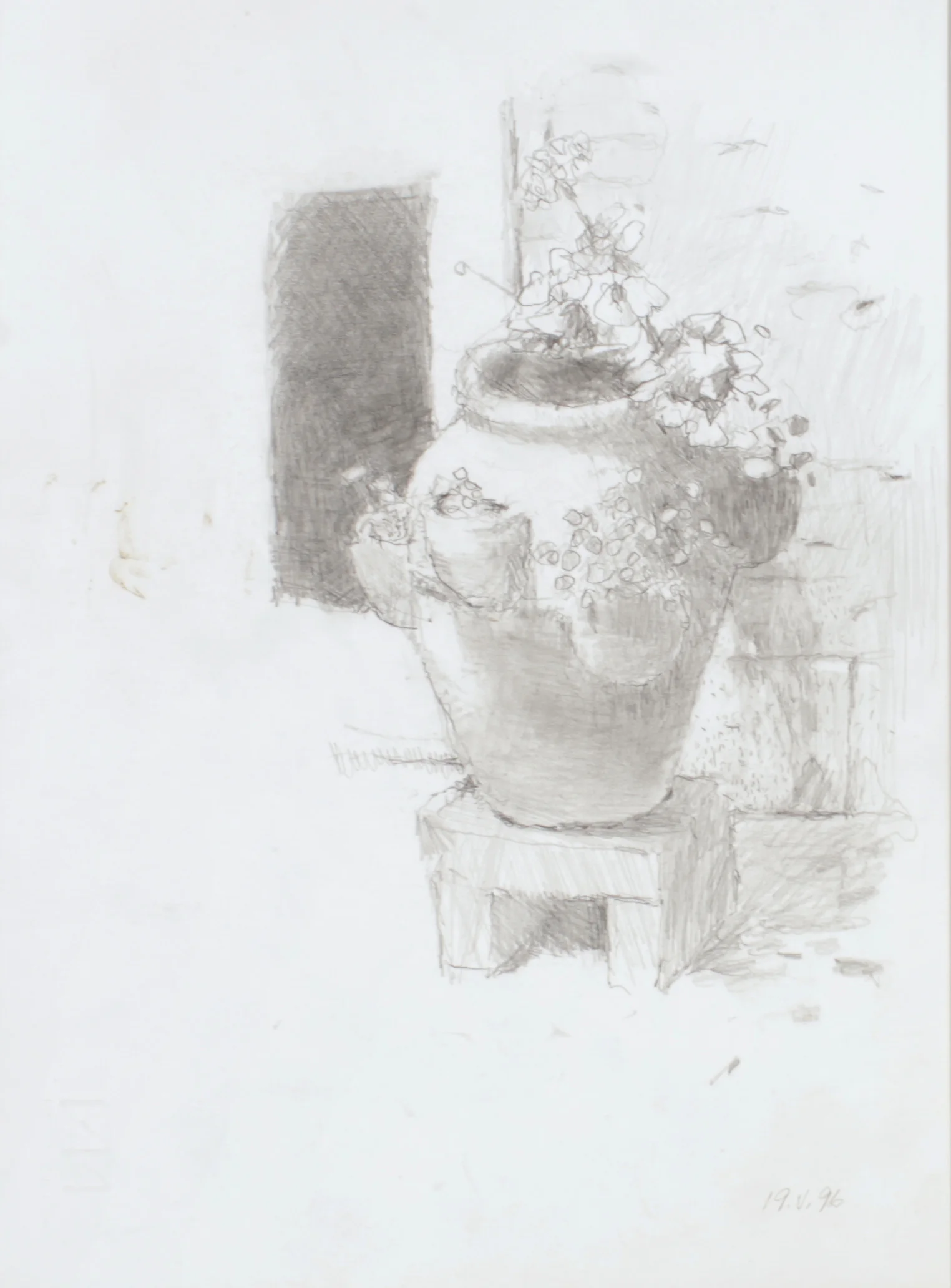 Flower Pot in Venice Courtyard