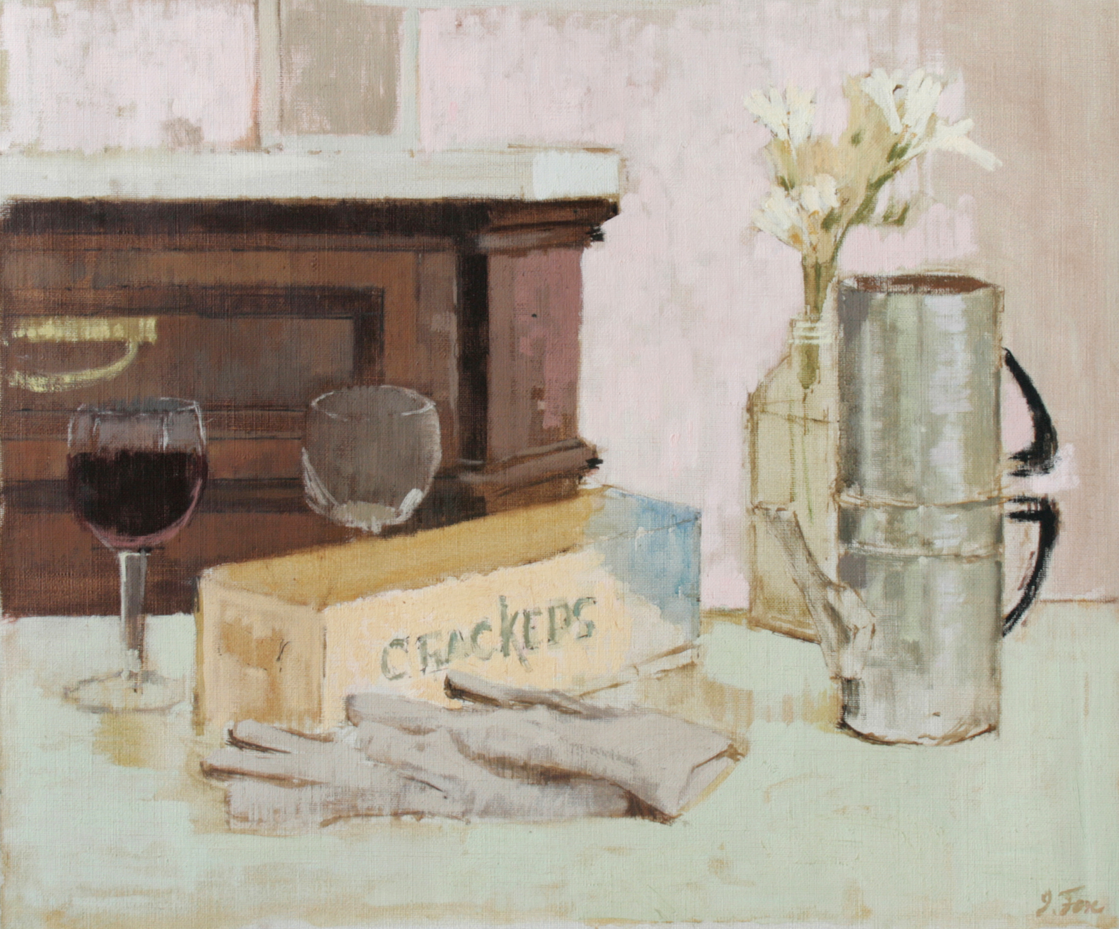 Still Life with Gloves and Coffee Pot