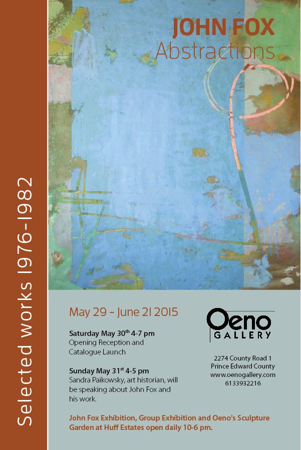 2015, Oeno Gallery, Prince Edward County, ON.