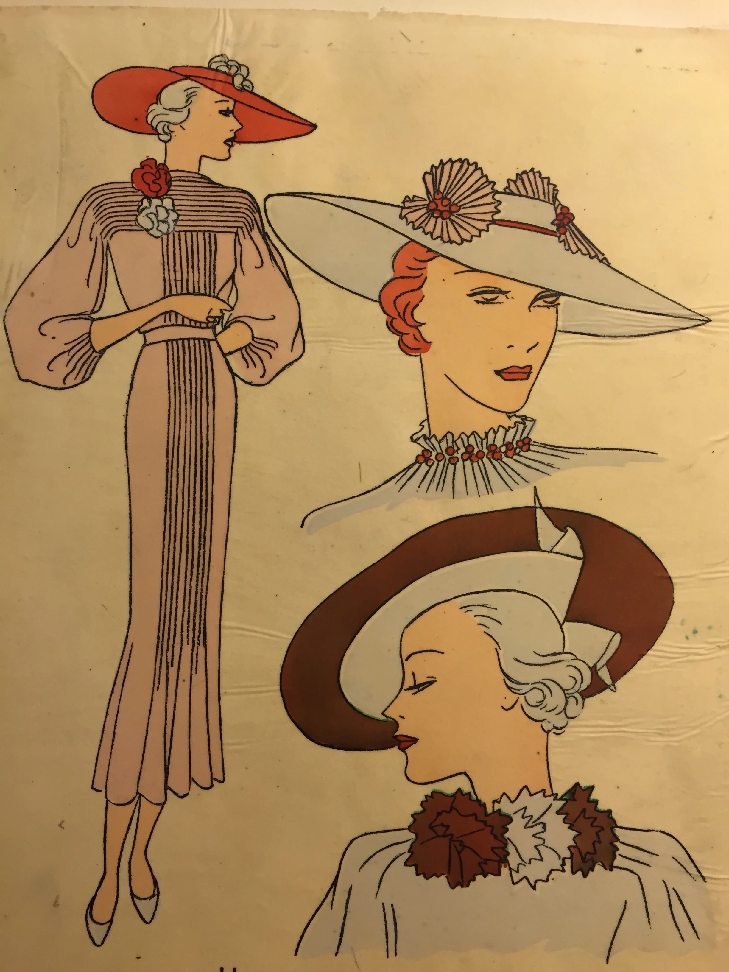 Tres Parisien 1935 - they started to add hats to promote their new hat periodical called Les Chapeaux du Tres Parisien.