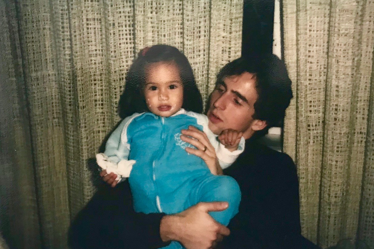Me with Kim (my first daughter)