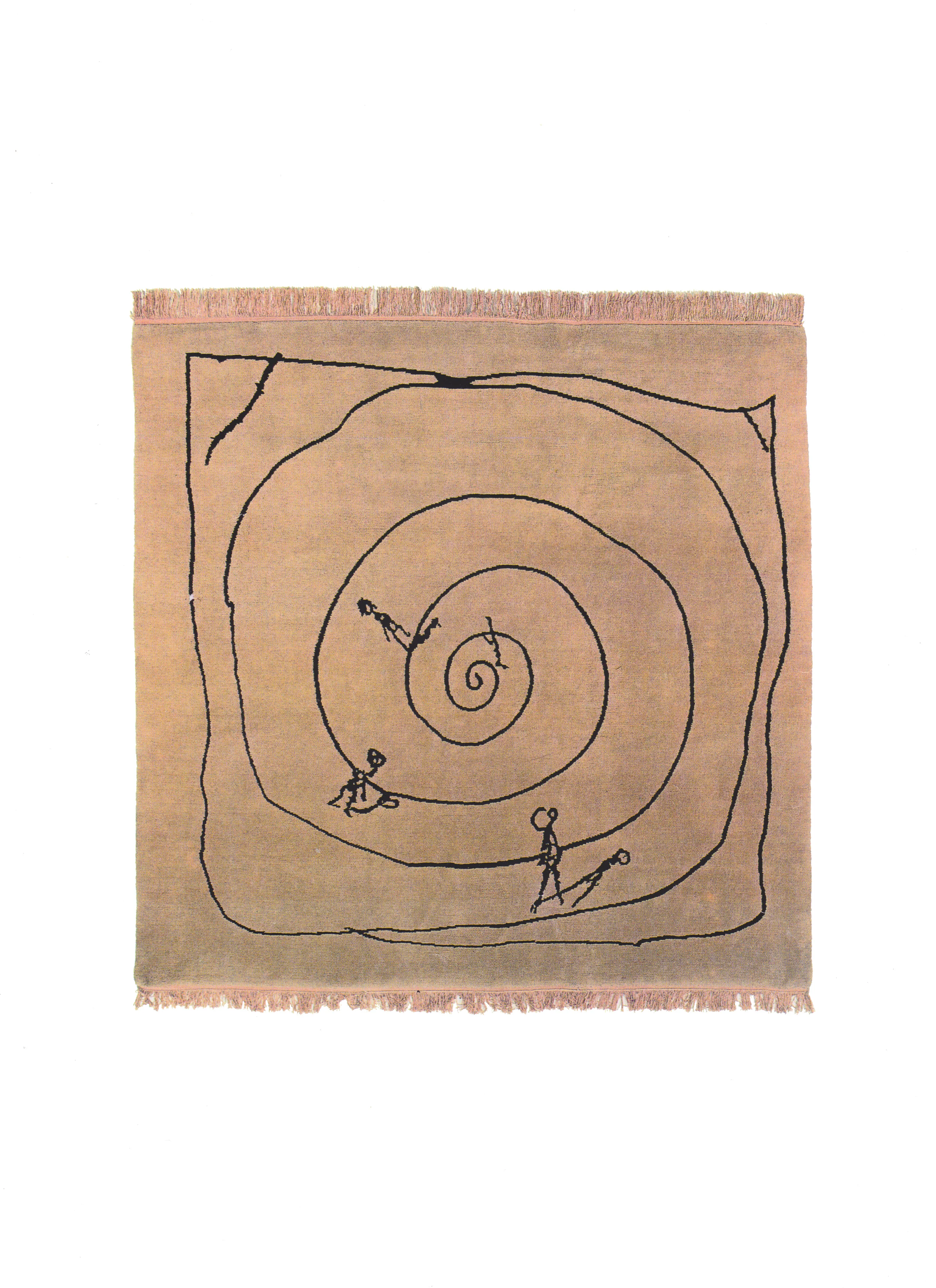  Walter Dahn,&nbsp; Spiral,&nbsp; 2.5m x 2.5m, 1991 