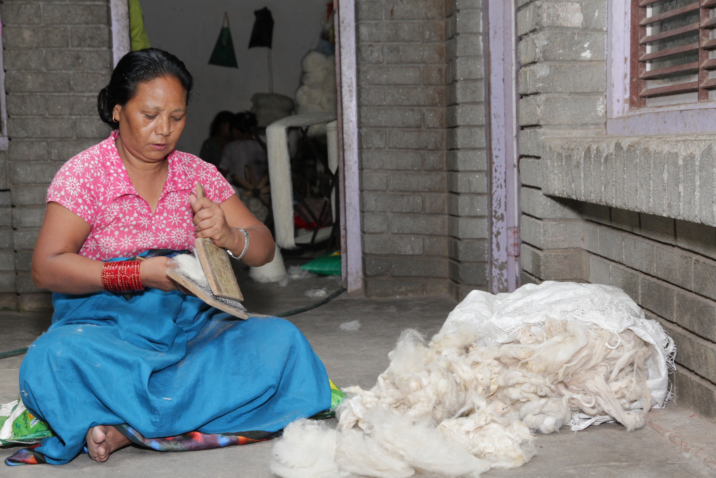 2. Cording of the Wool.JPG