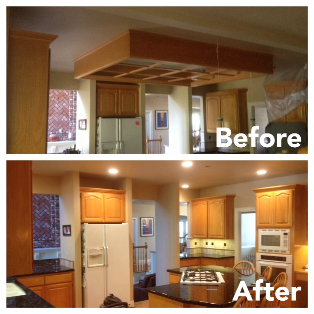 Led Recessed Lighting And Kitchen Light Box, Remove Fluorescent Light Fixture In Kitchen