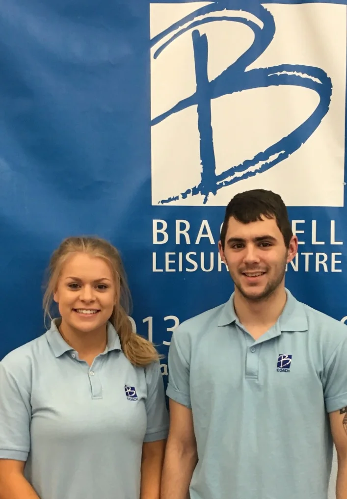 Katie Potts & James Langley (Level 2 TeamGym Coaches).