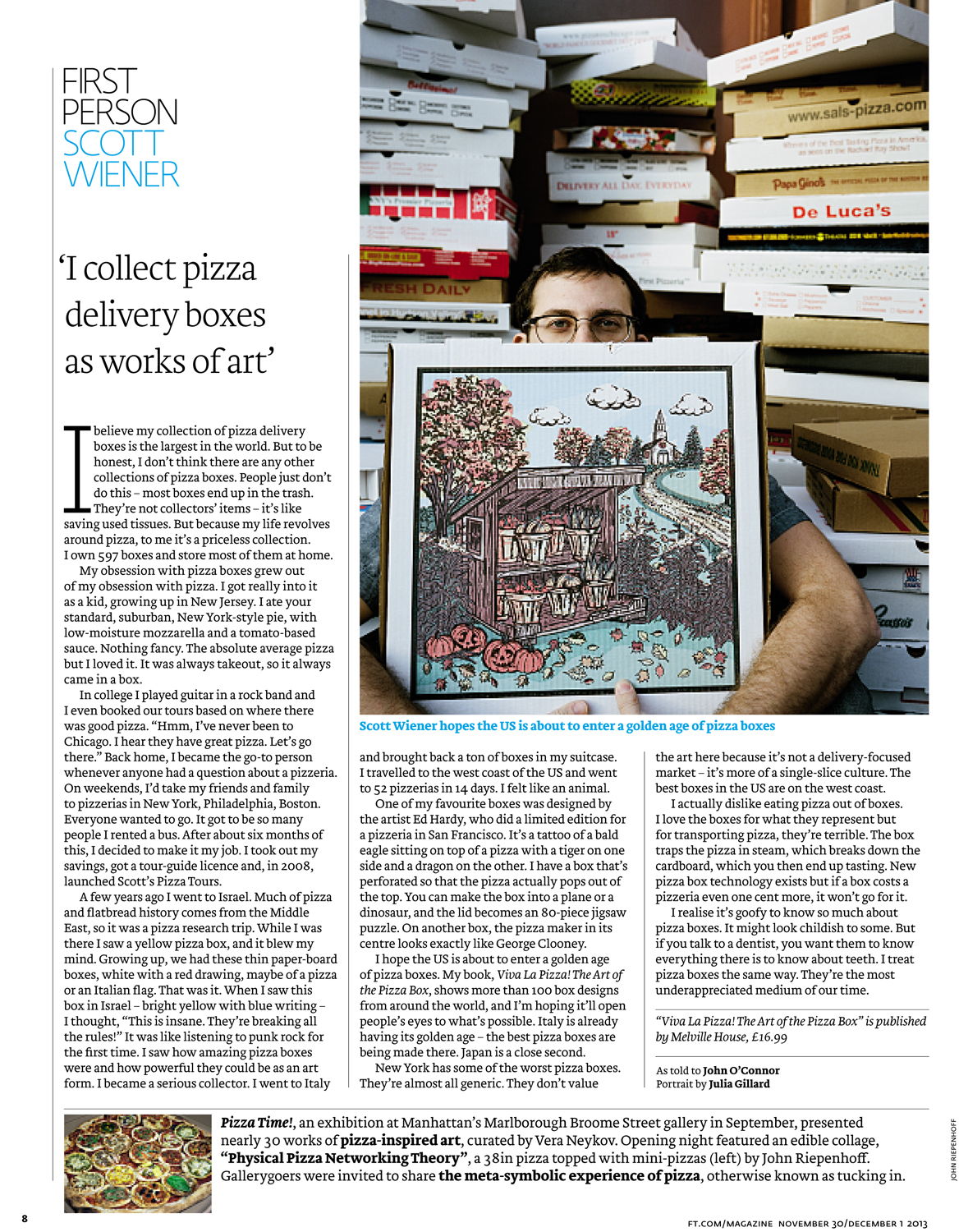The Financial Times Magazine, December 2013, London