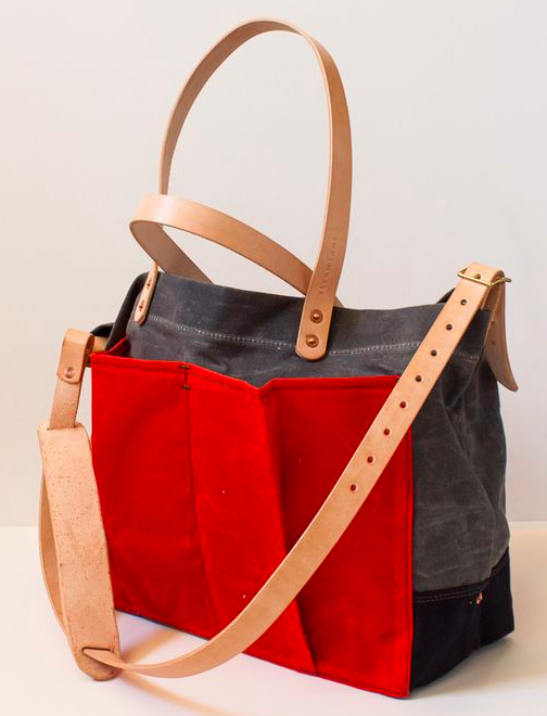 waxed canvas diaper bolsa