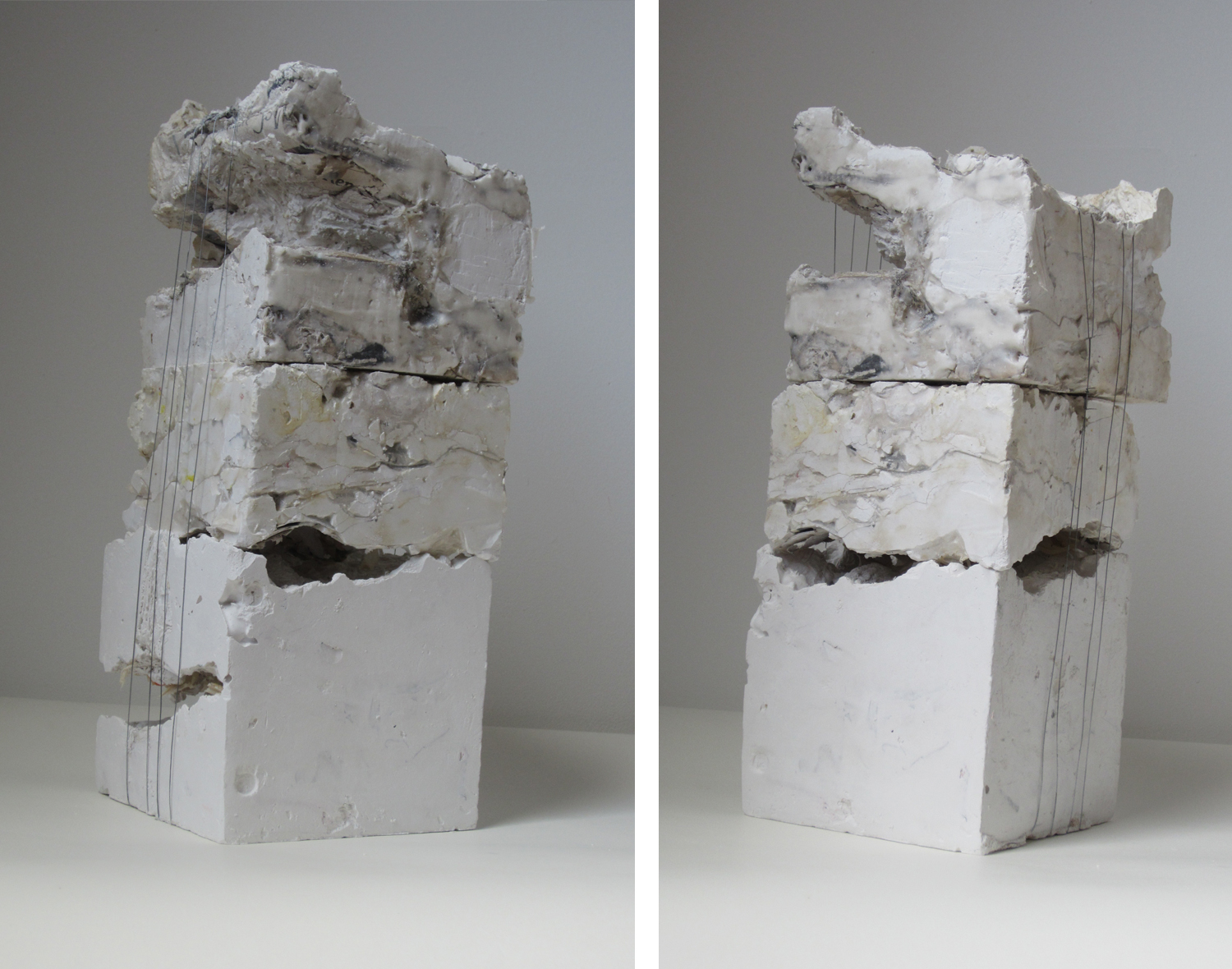   SixSidedSolid3 &nbsp;| 2012 | mixed media | 12 x 5 x 5       