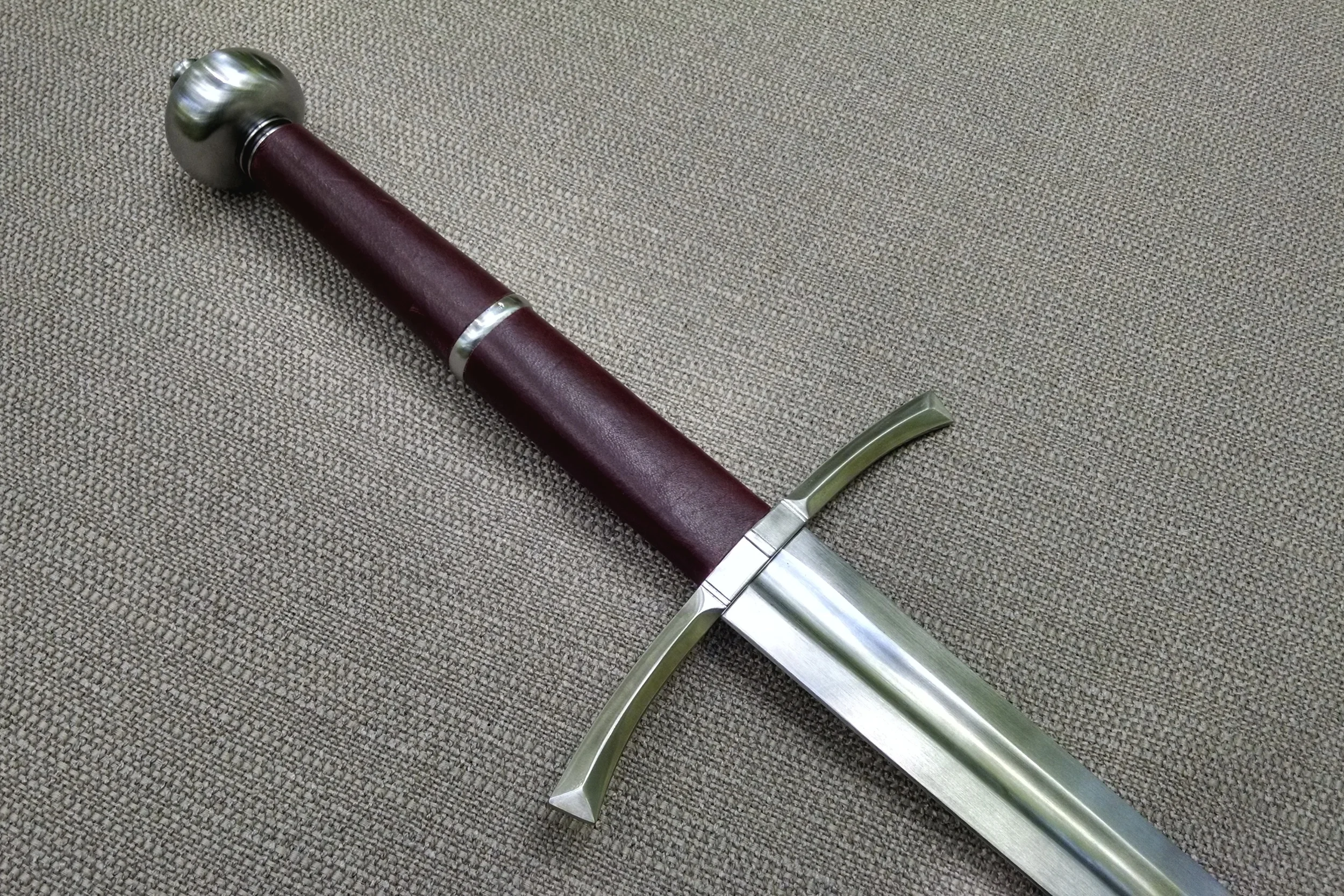 Bastard Sword - Maroon Grip — Jesse Belsky Stageswords
