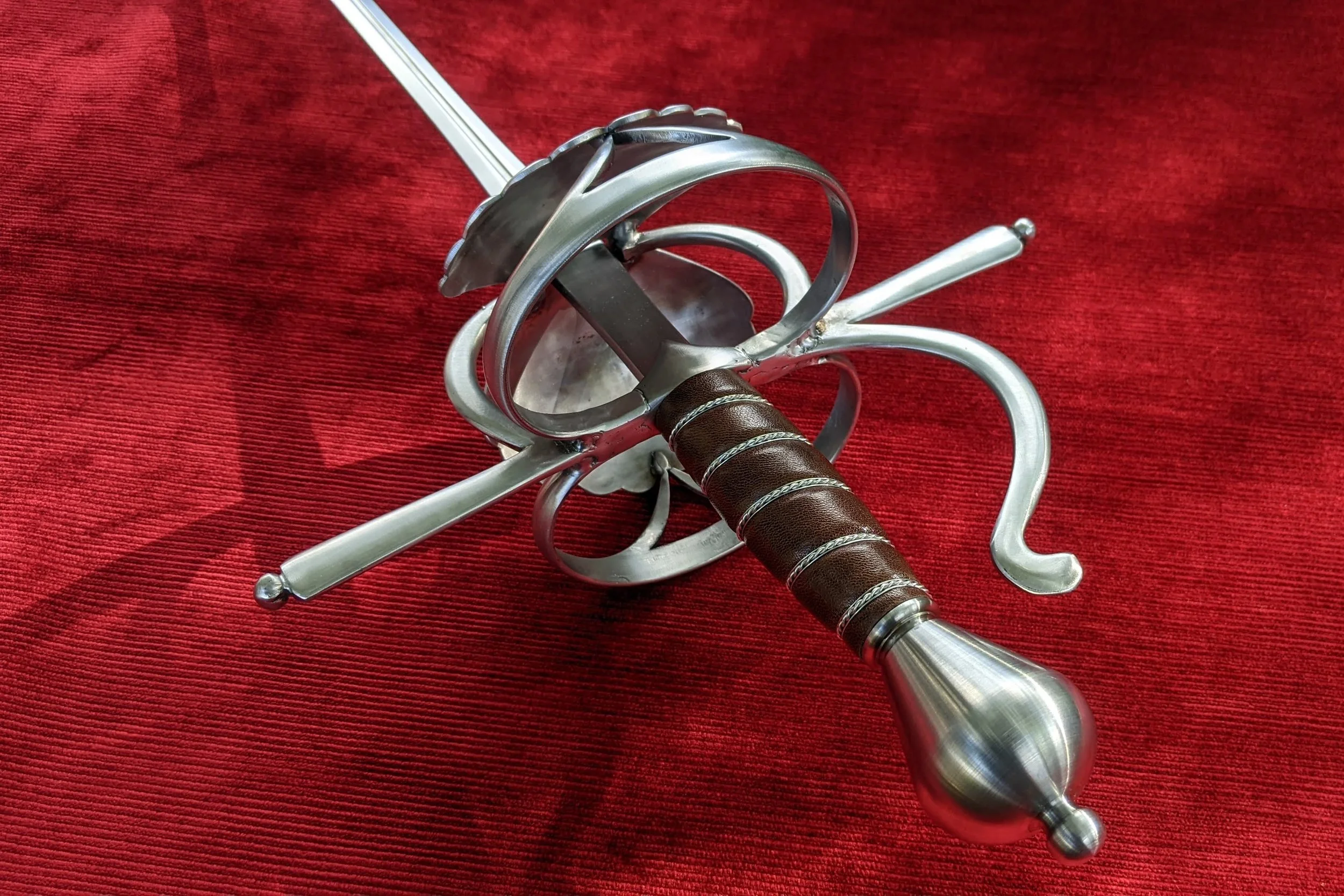 Shell Ring Rapier --Straight Quillions [HEMA] — Jesse Belsky Stageswords