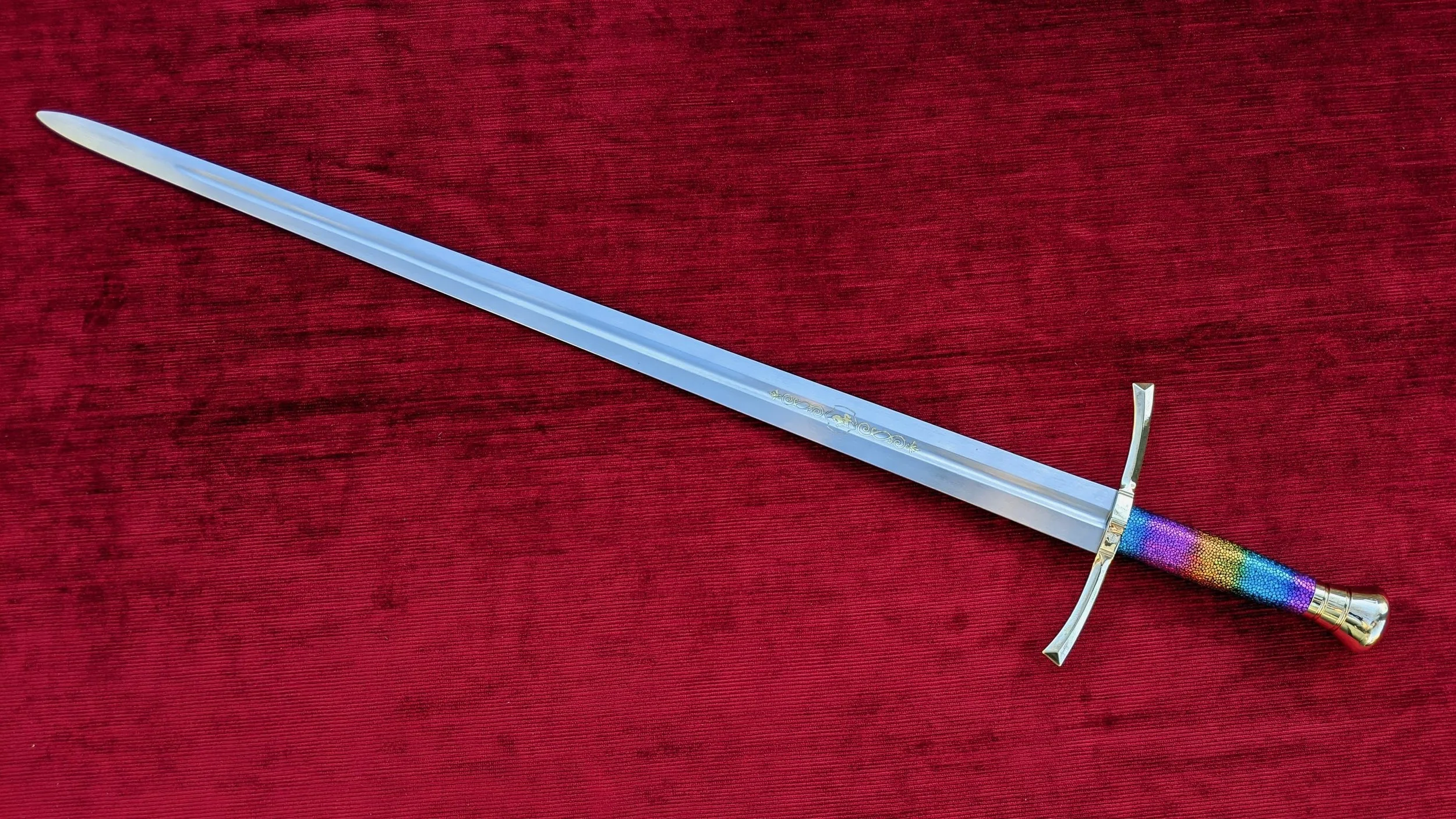 Rainbow Unicorn Broadsword [BLUNT] — Jesse Belsky Stageswords