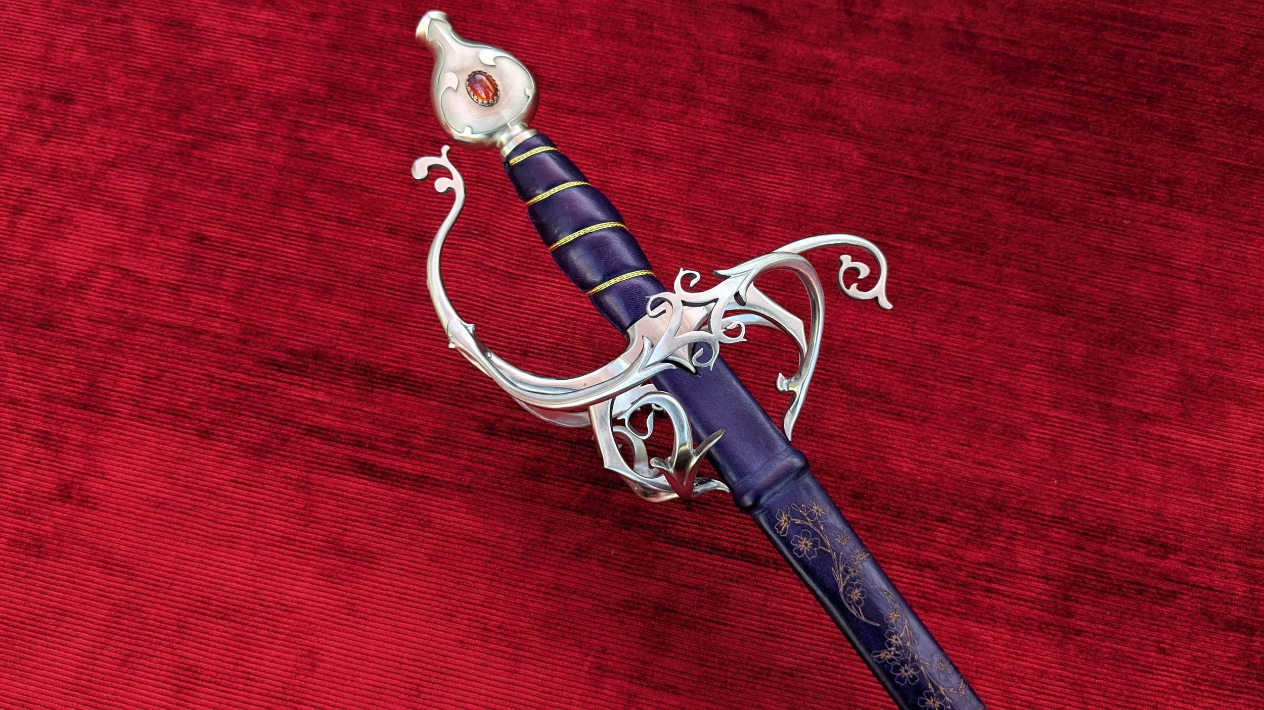 Fire Opal Fantasy Rapier [BLUNT] — Jesse Belsky Stageswords
