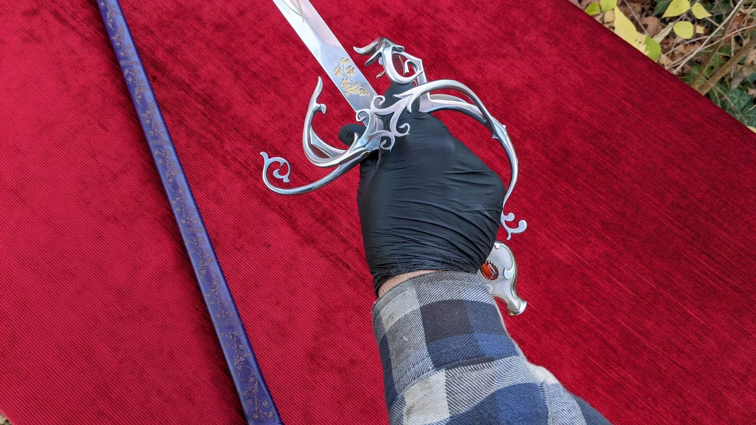Fire Opal Fantasy Rapier [BLUNT] — Jesse Belsky Stageswords