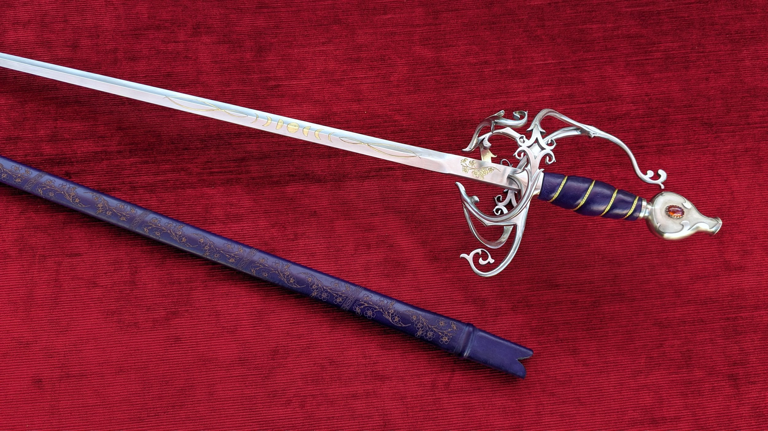 Fire Opal Fantasy Rapier [BLUNT] — Jesse Belsky Stageswords