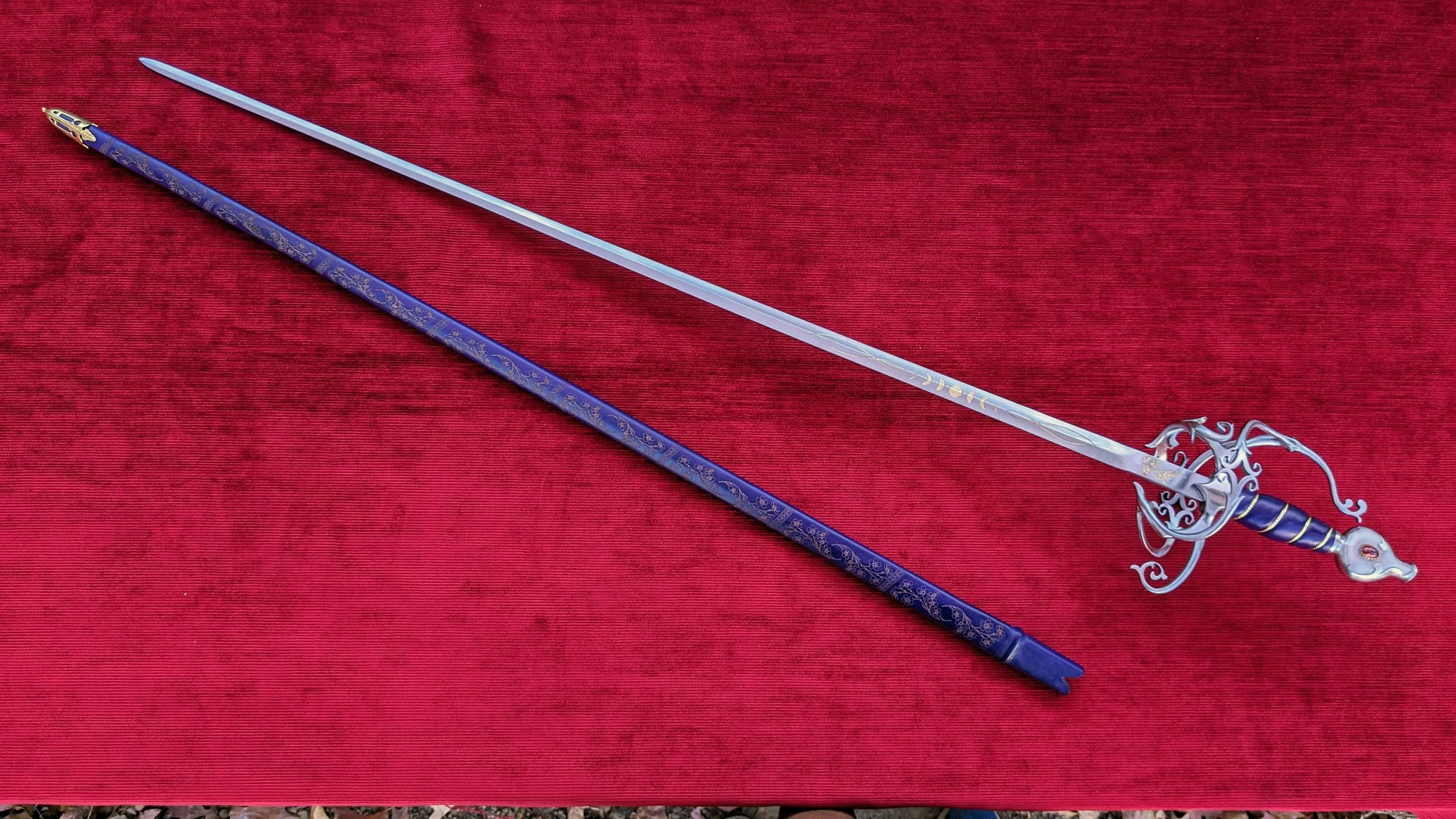 Fire Opal Fantasy Rapier [BLUNT] — Jesse Belsky Stageswords