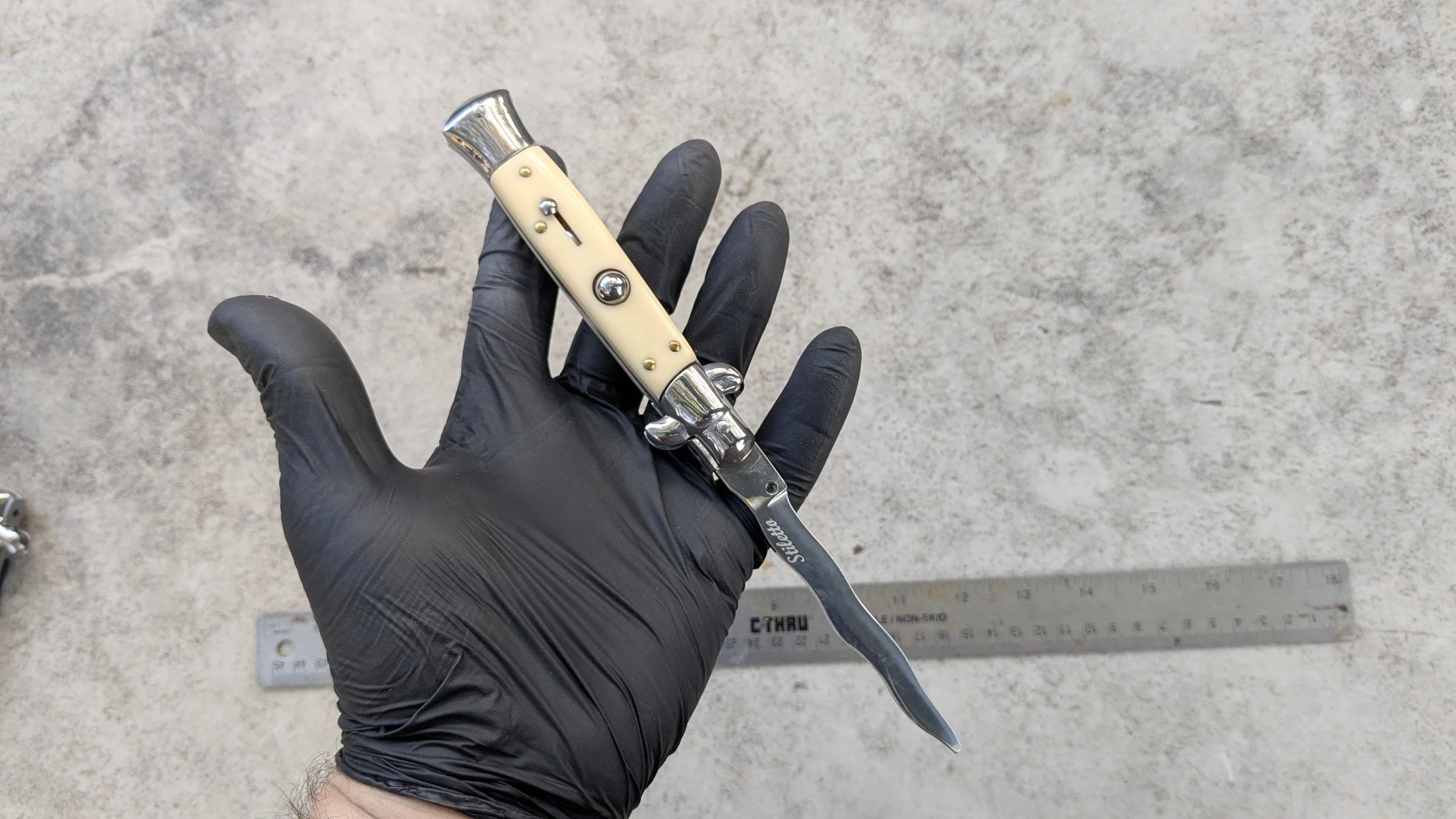 Prop Switchblade Blunt switchblade prop knife — Jesse Belsky Stageswords