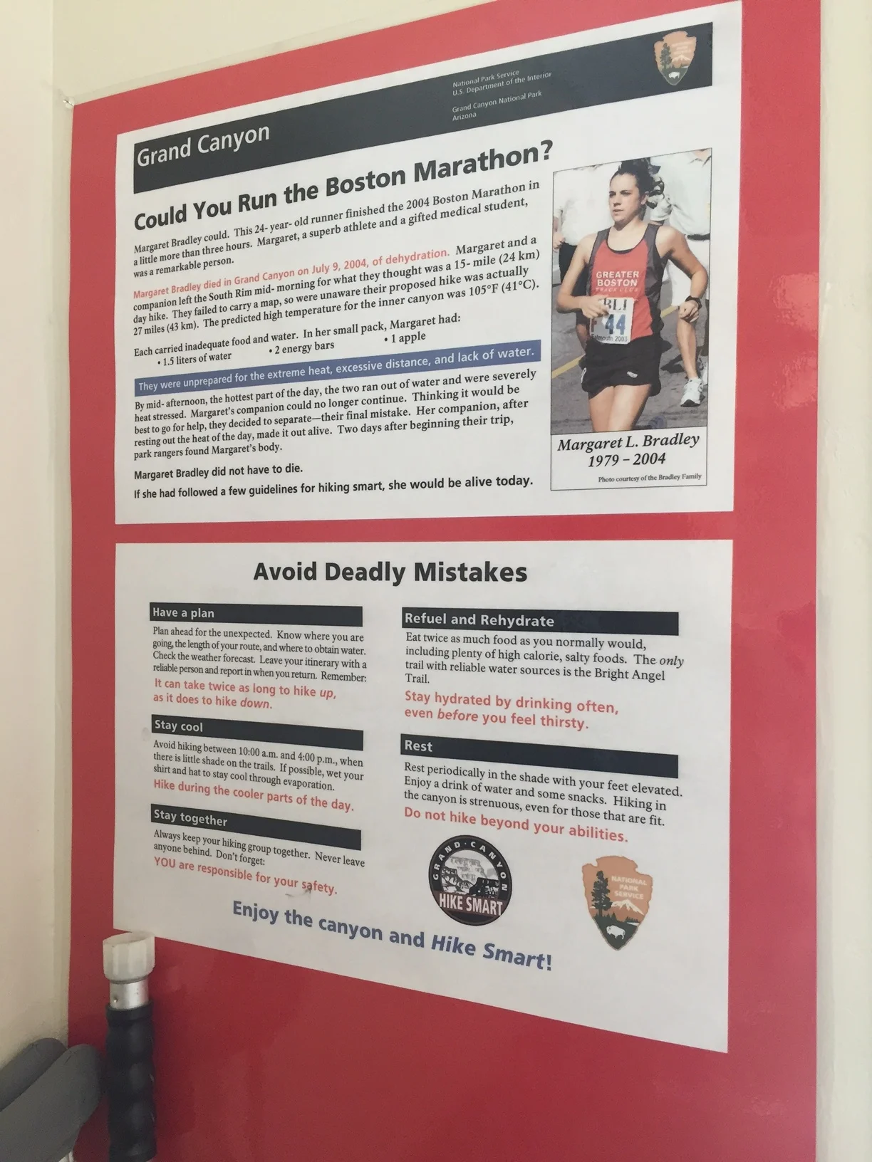 Posters like this were all over the canyon.