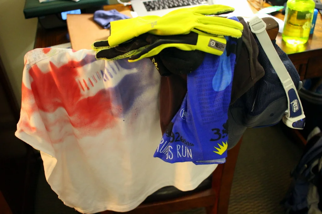 My outfit for the day ahead. Obviously, it includes a November Project-tagged shirt.