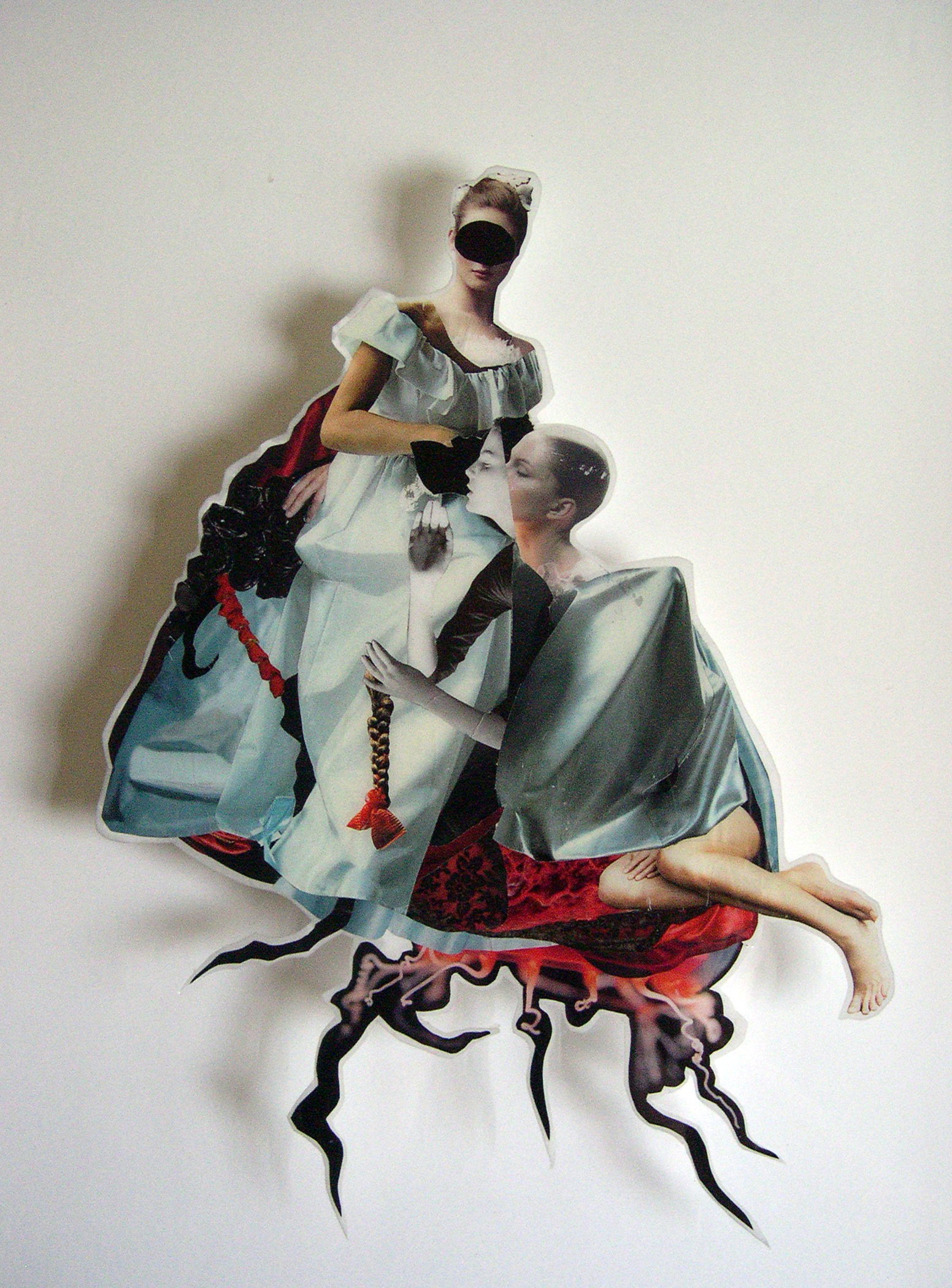 Sleep , 2008, Appropriated printed materials cast in plastic resin. 16 X 20”