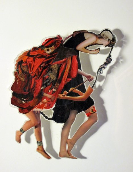   A Heavy Heart ,&nbsp;2009,&nbsp;Photographs and found images cast in plastic resin, 16 X 20” 