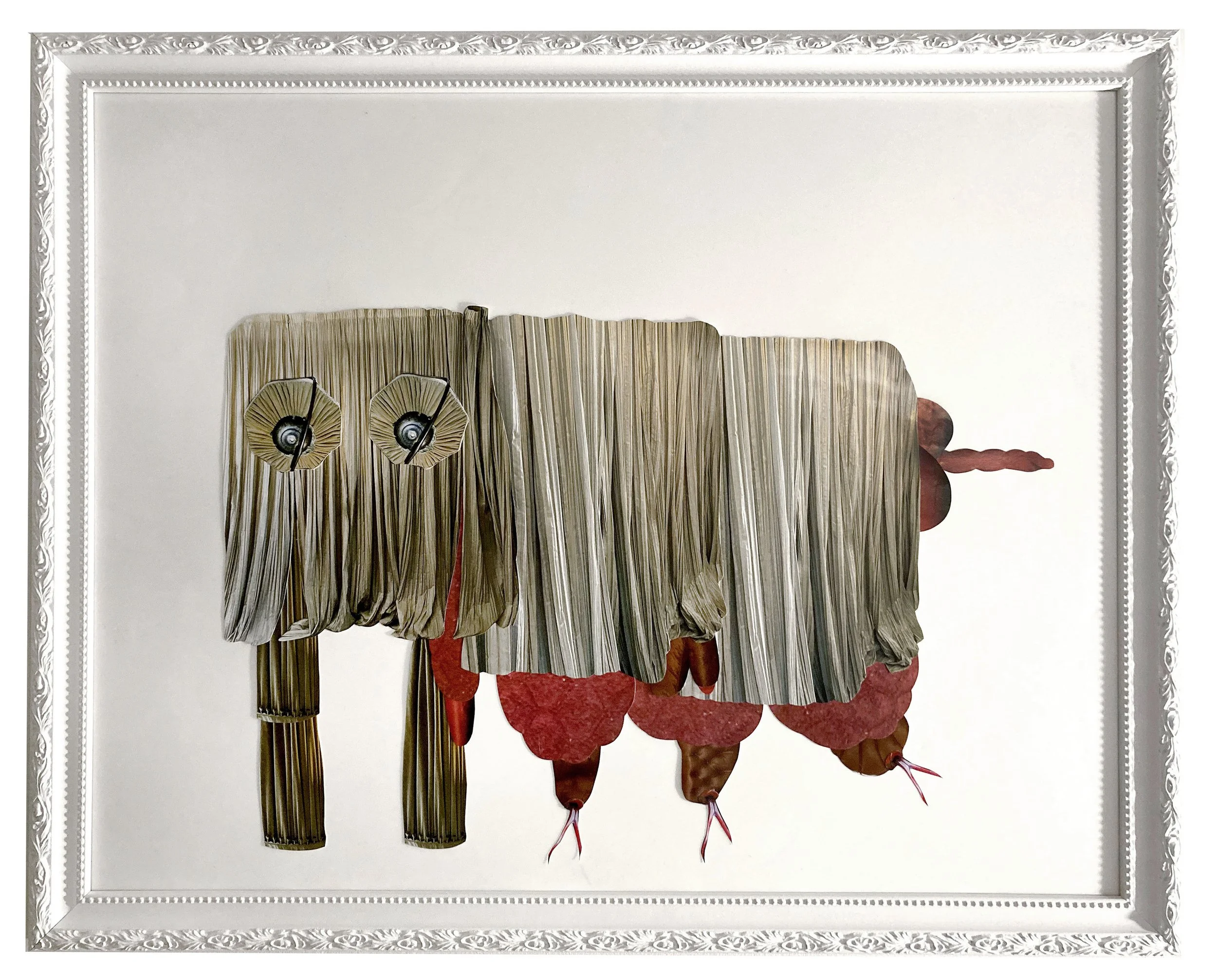   Pretty Pretty Pony 2,  2025, Hand cut and assembled photographs and found images, plexiglass, glue, varnish, 30.5x24.5” framed 