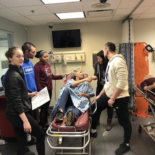 First sim lab of the new trimester today! 3 different cases were covered today including acute infarction care as well as fluid management in CHF patients and  NSTEMI identification. #simlabpearls #pcom #pcomlife #emed