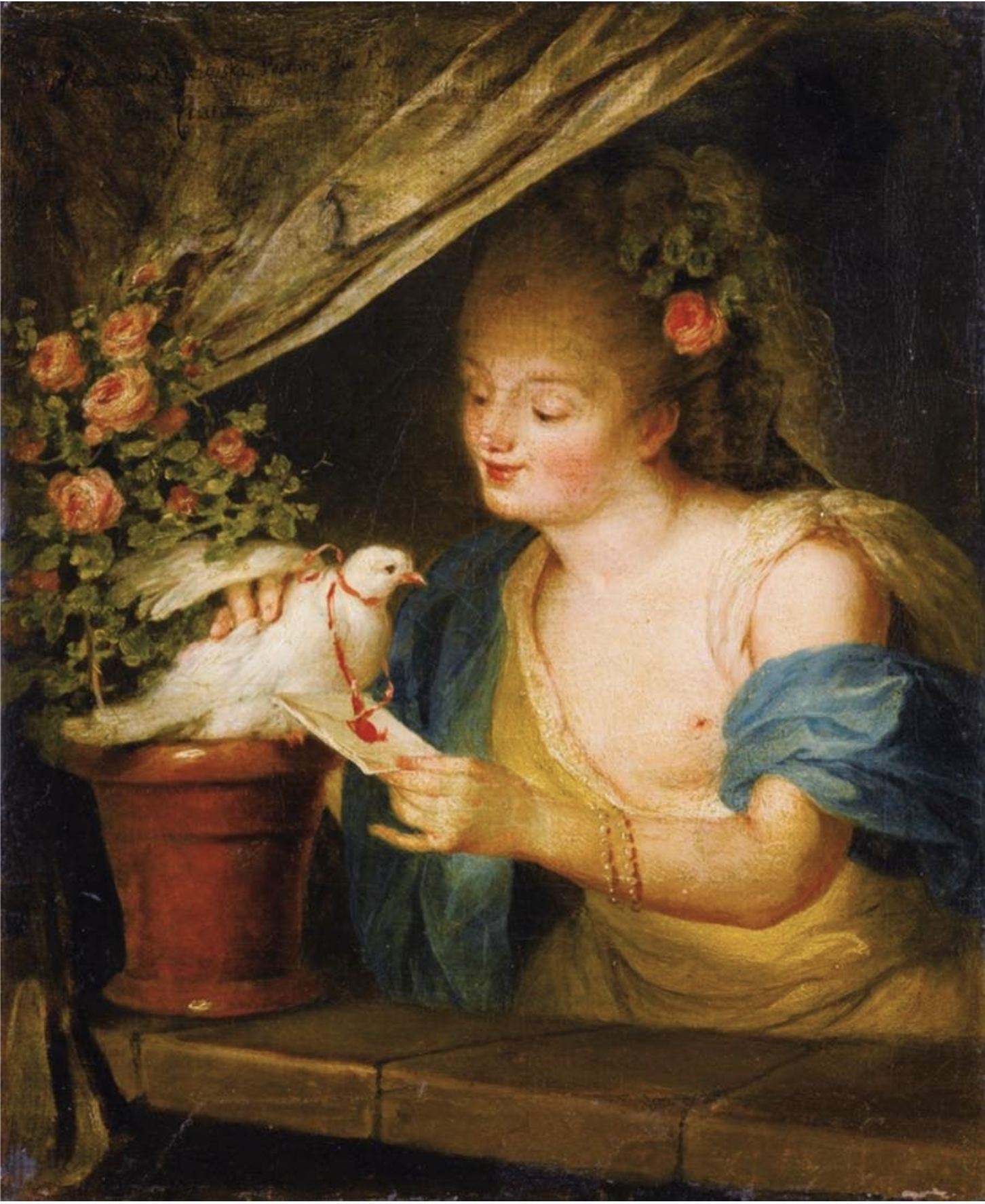 LISIEWSKA, Anna Dorothea The Arrival of the Love Letter 1760s