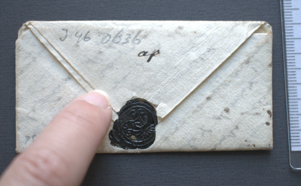  DB-0636. Partially opened letter. Brienne Collection, Sound and Vision The Hague,  (UH3817) 