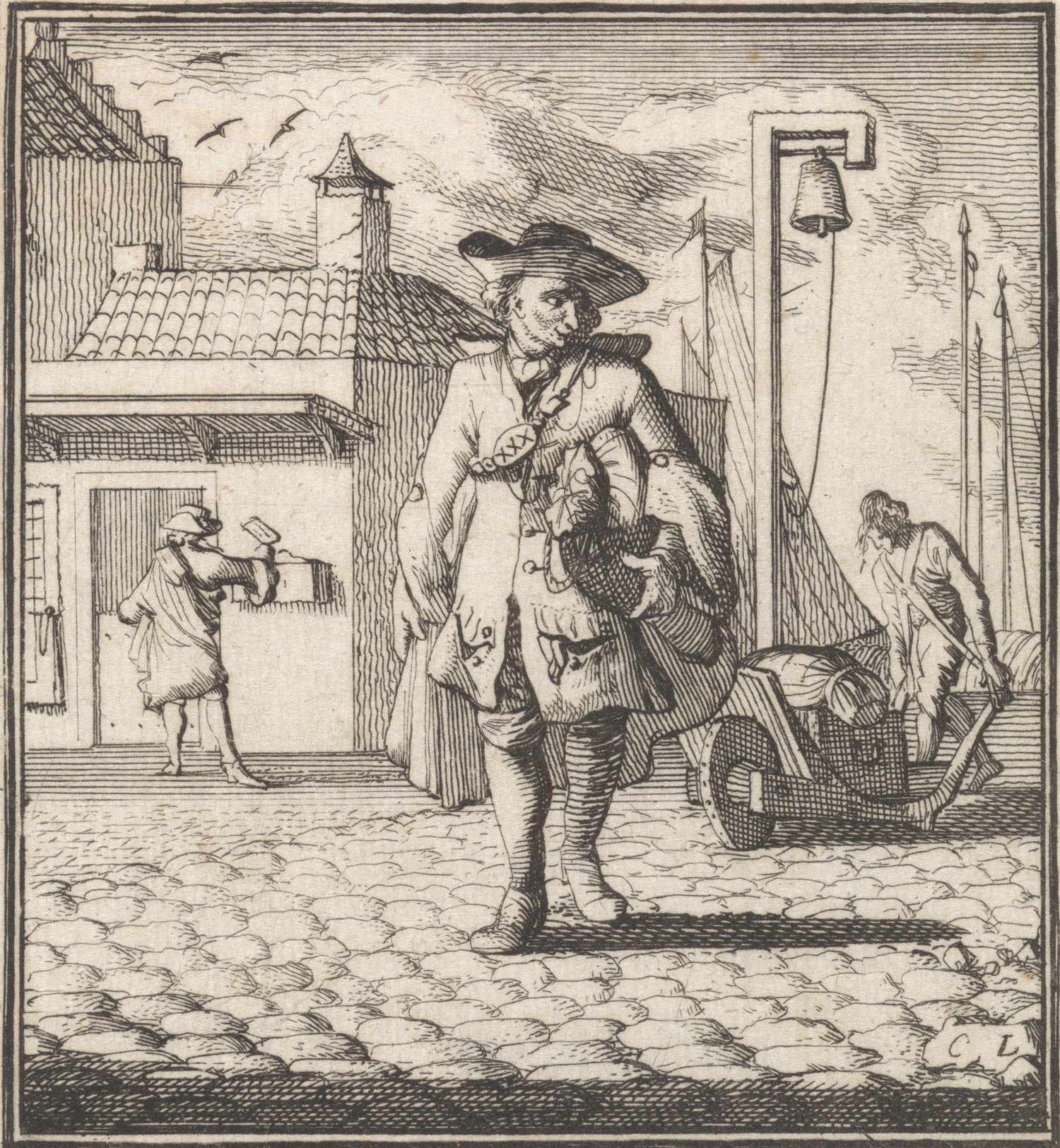 Casper Luyken, Postman. Rijksmuseum, Amsterdam.