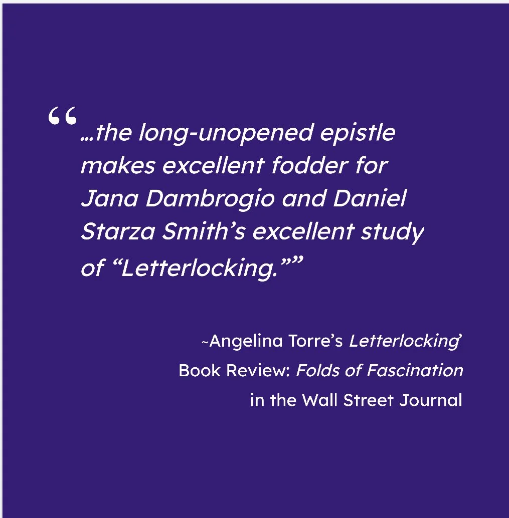 Wall Street Journal. Angelina Torre’s review of Letterlocking: The Hidden History of the Letter