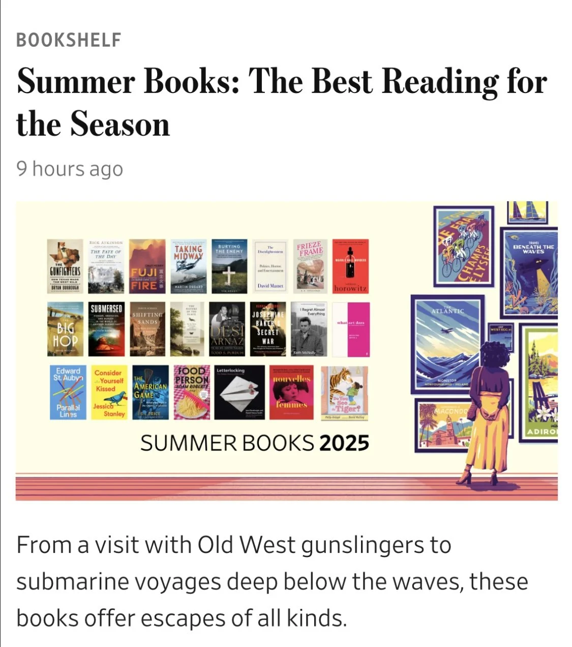 Wall Street Journal: “Letterlocking: The Hidden History of the Letter” included in the WSJ’s Summer Reading List: the best reading for the season.