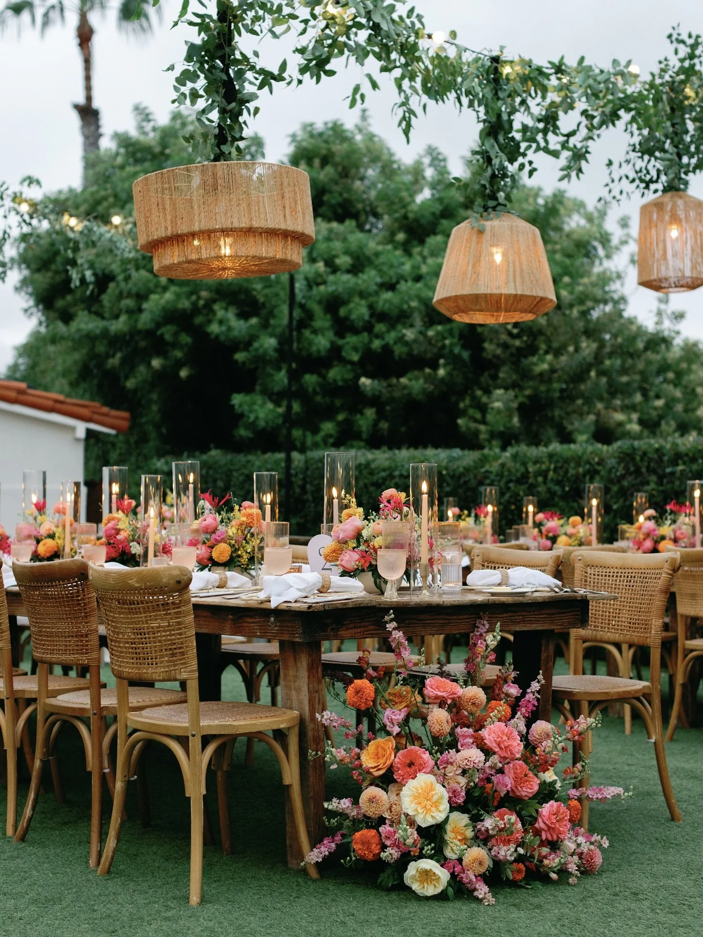 An elegant garden party inspired wedding to celebrate the marriage of Melanie + Jeremy at @theinnatrsf , &amp; it could not have been more beautiful! The vibrant colors perfectly matched the joyful tone of the day. 
And every detail was flawlessly pi